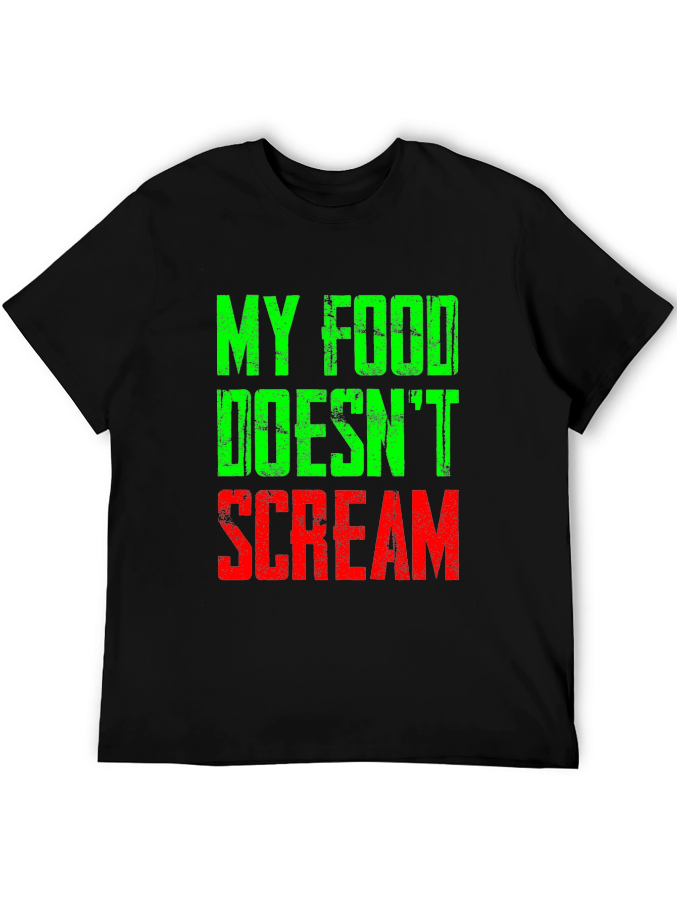 My Food Doesnt Scream T-Shirt Vegan Vegetarian Tee