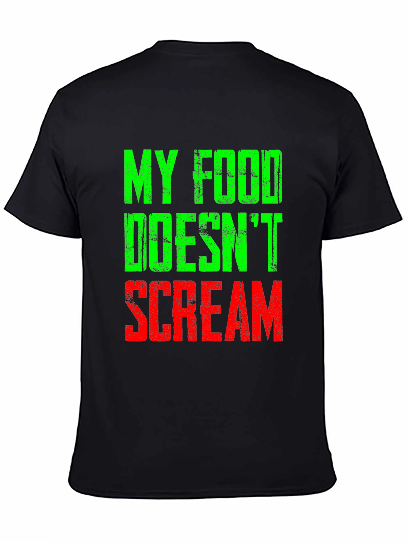My Food Doesnt Scream T-Shirt Vegan Vegetarian Tee
