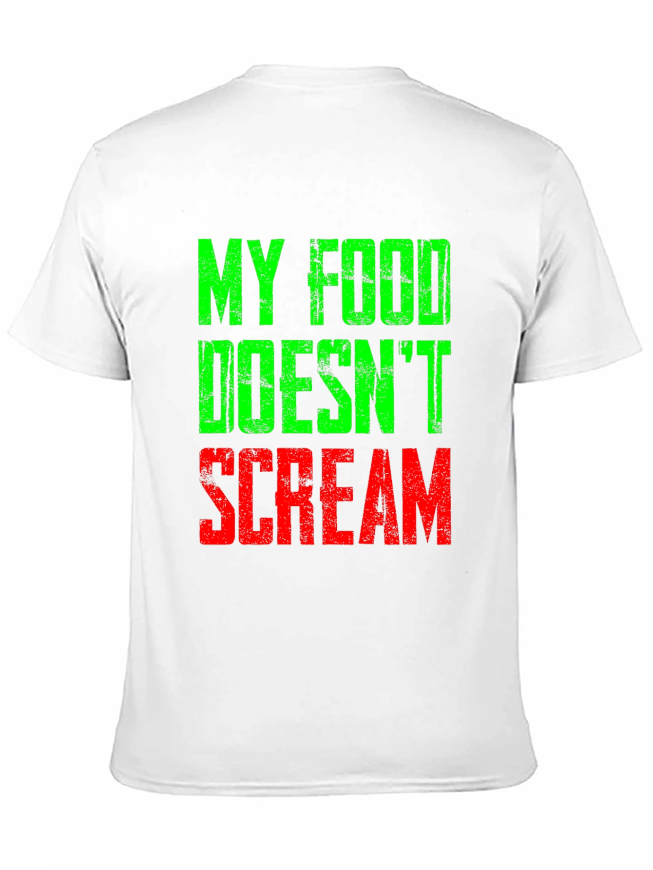 My Food Doesnt Scream T-Shirt Vegan Vegetarian Tee