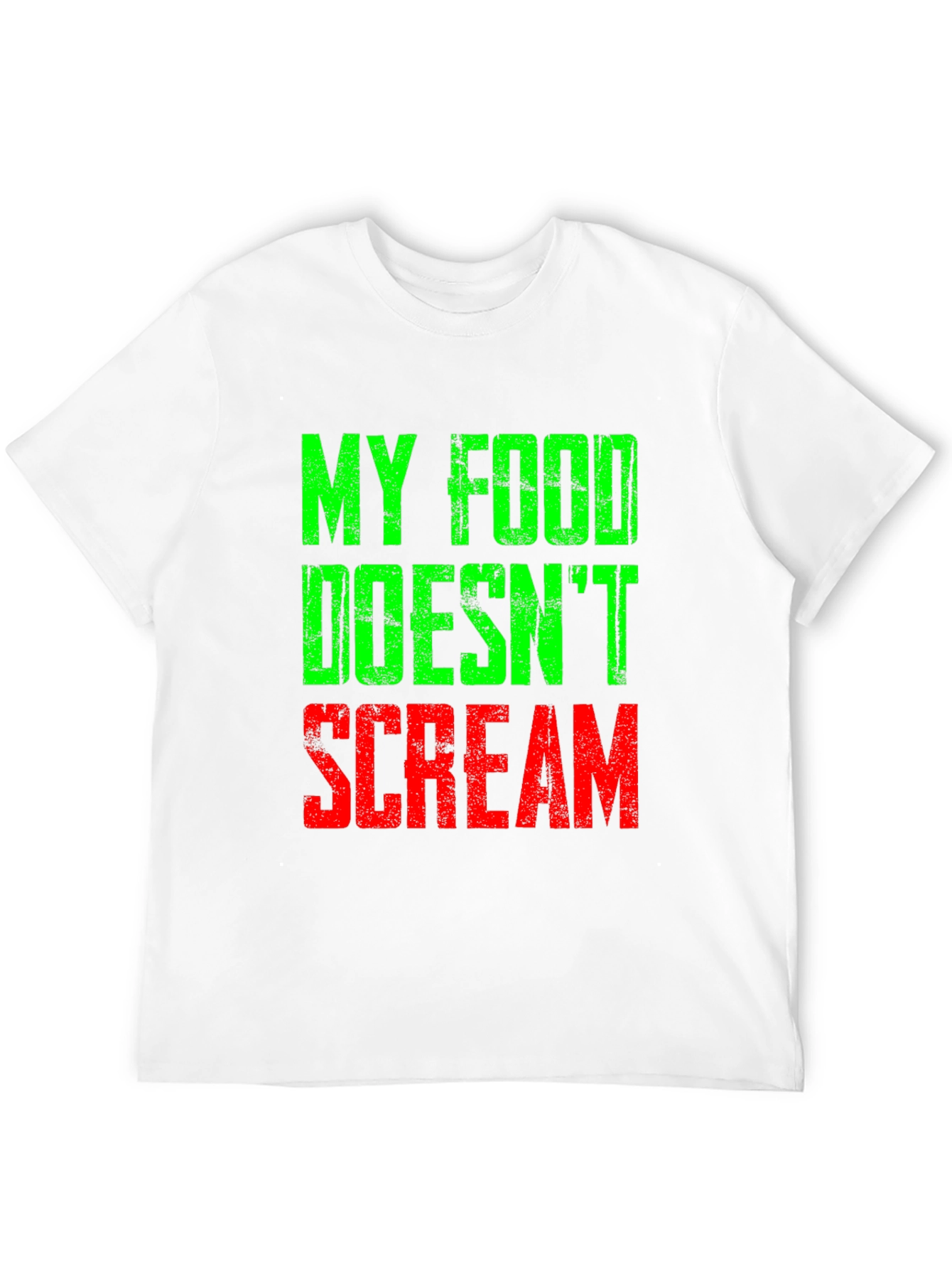 My Food Doesnt Scream T-Shirt Vegan Vegetarian Tee