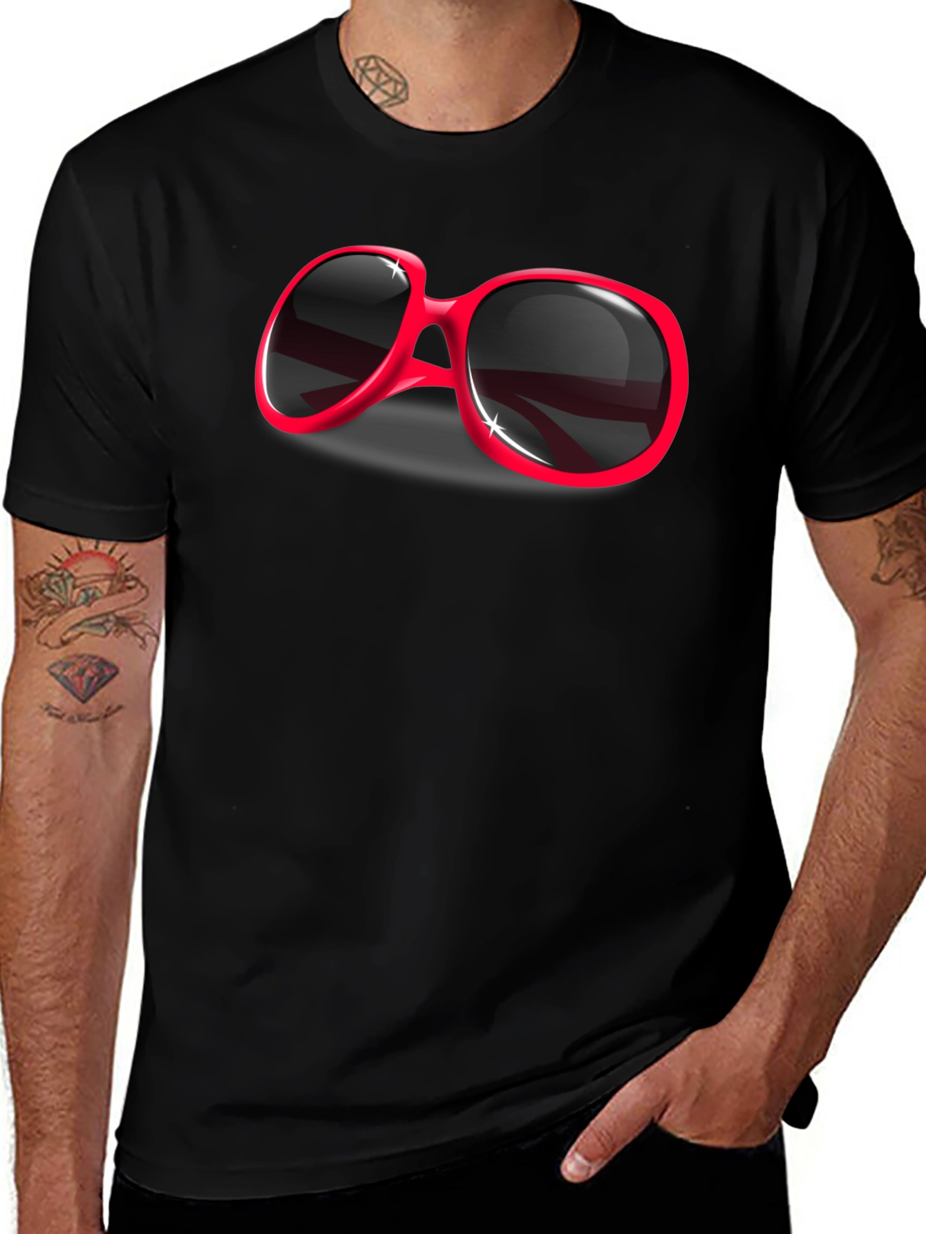 Retro Sunglasses Graphic Tee - Cool & Stylish