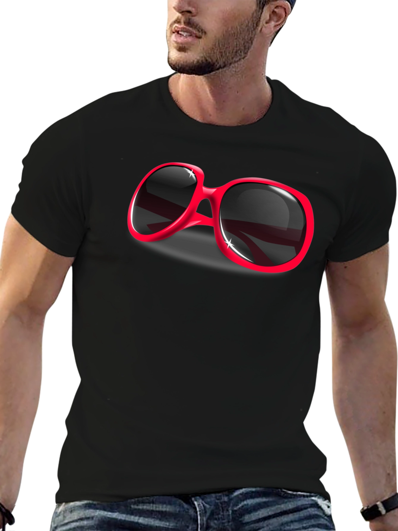Retro Sunglasses Graphic Tee - Cool & Stylish