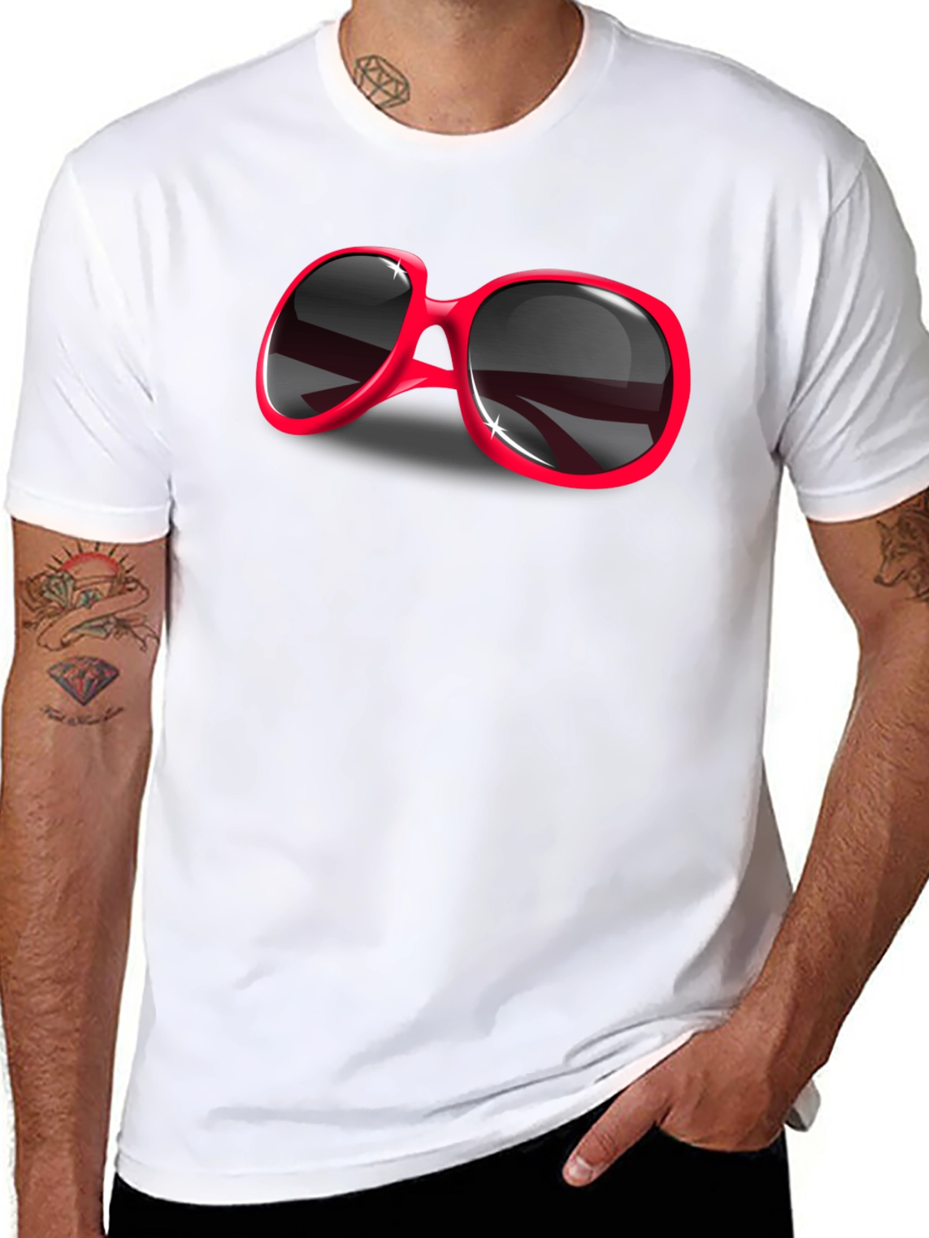 Retro Sunglasses Graphic Tee - Cool & Stylish