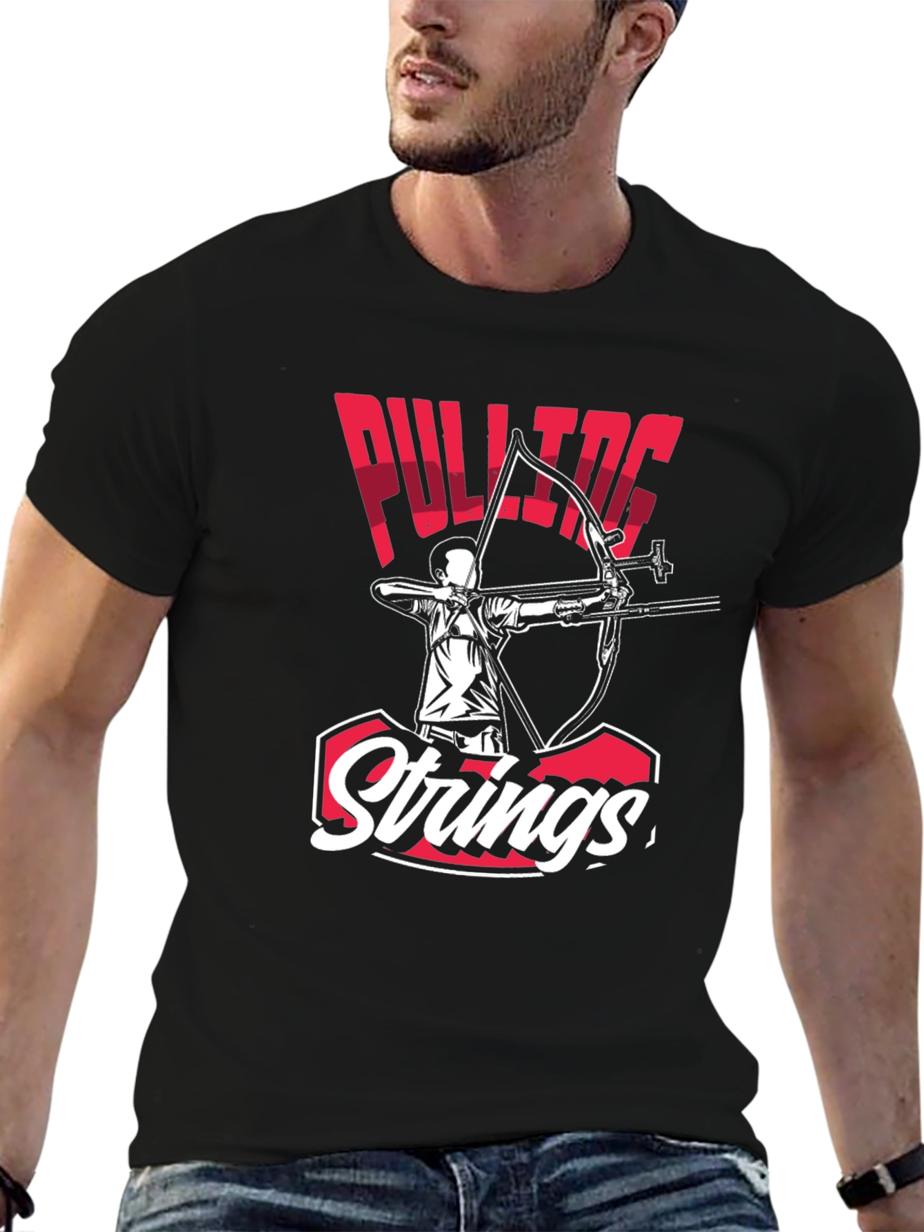Pulling Strings Archery Graphic T-Shirt