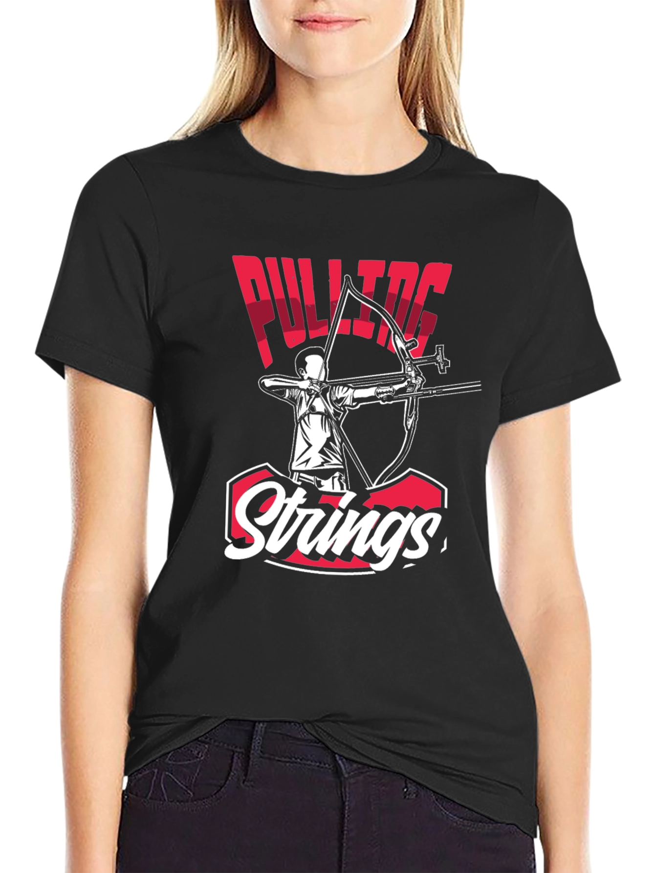 Pulling Strings Archery Graphic T-Shirt