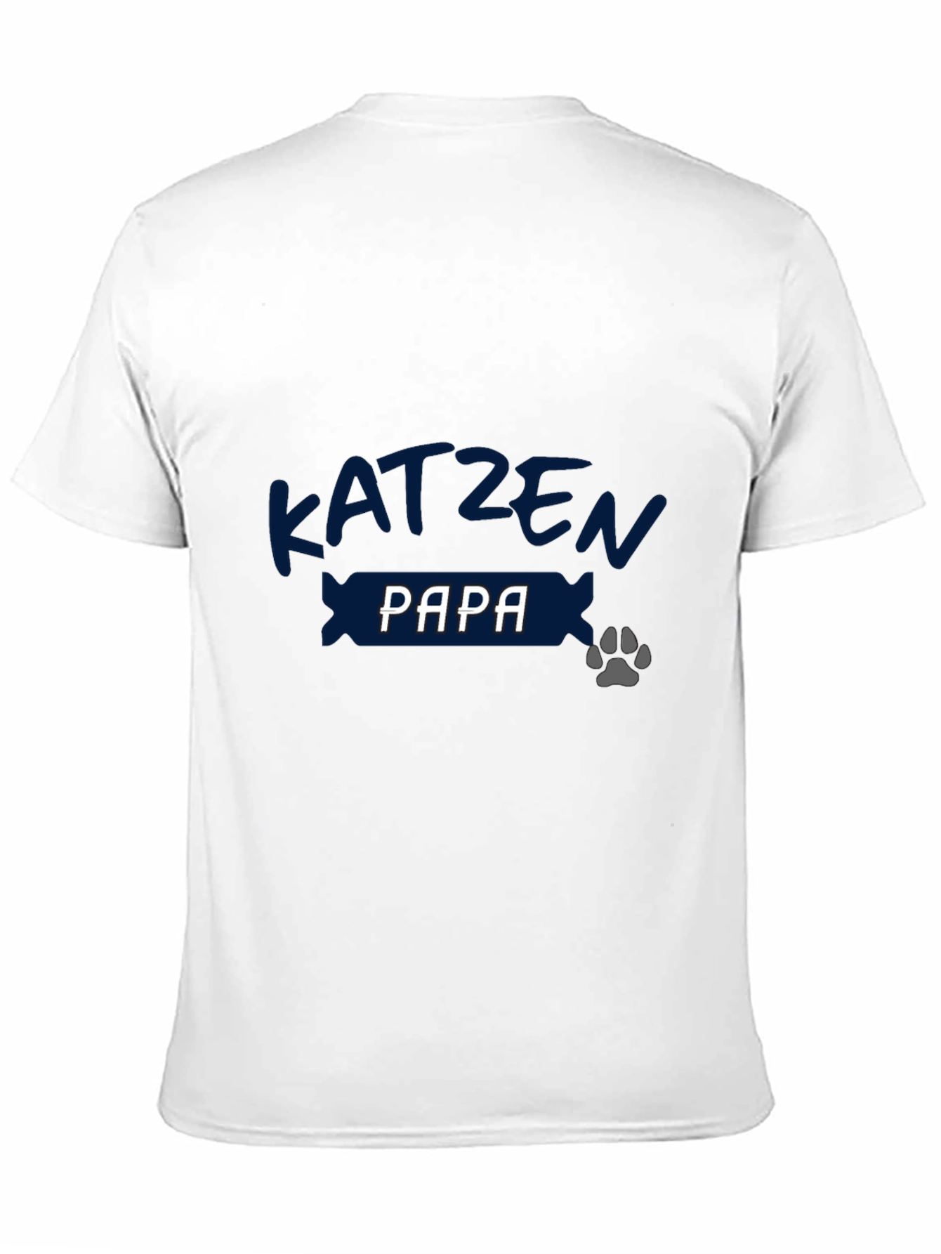 Katzen Papa Black Tee - Cat Dad