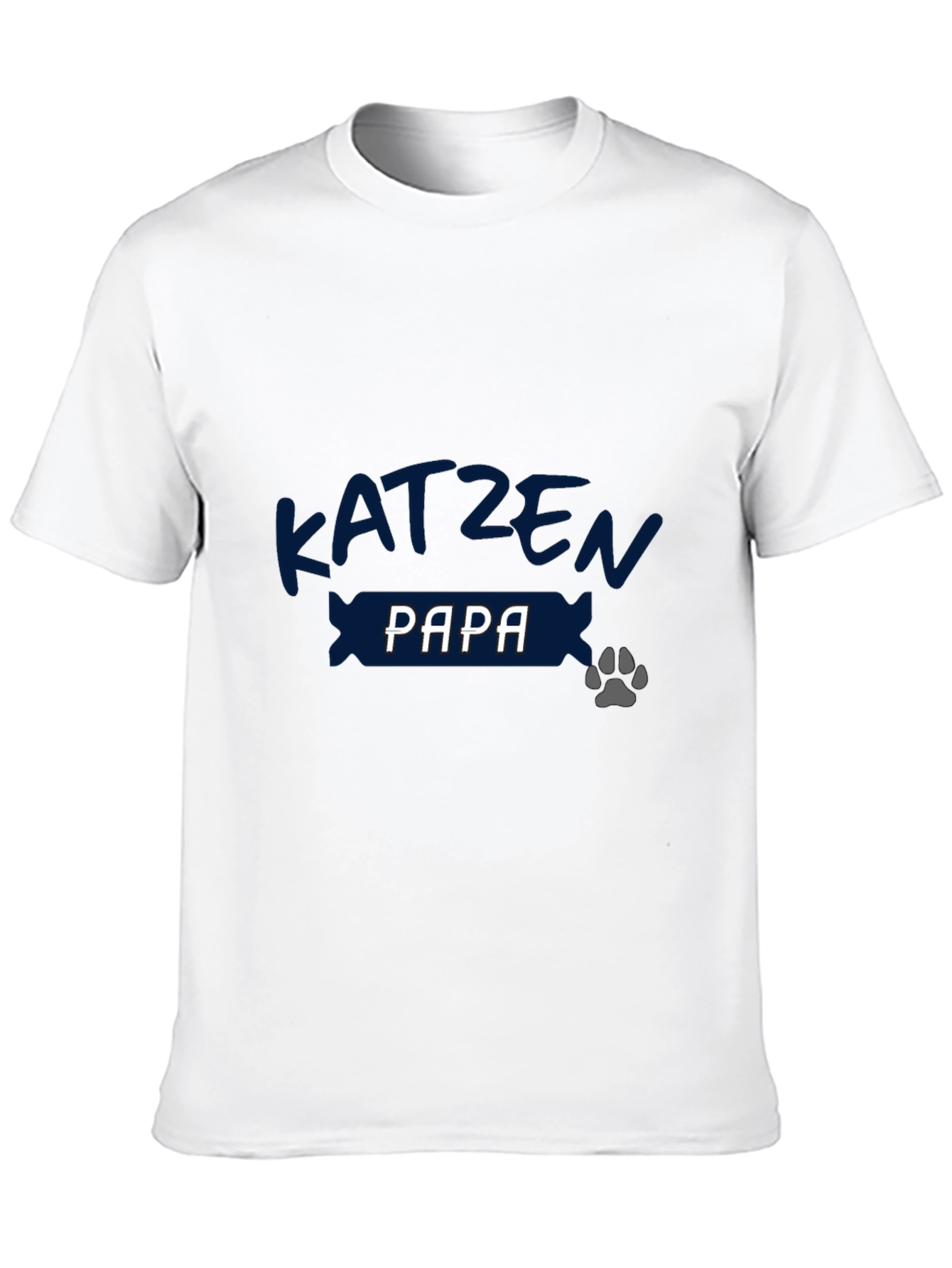 Katzen Papa Black Tee - Cat Dad