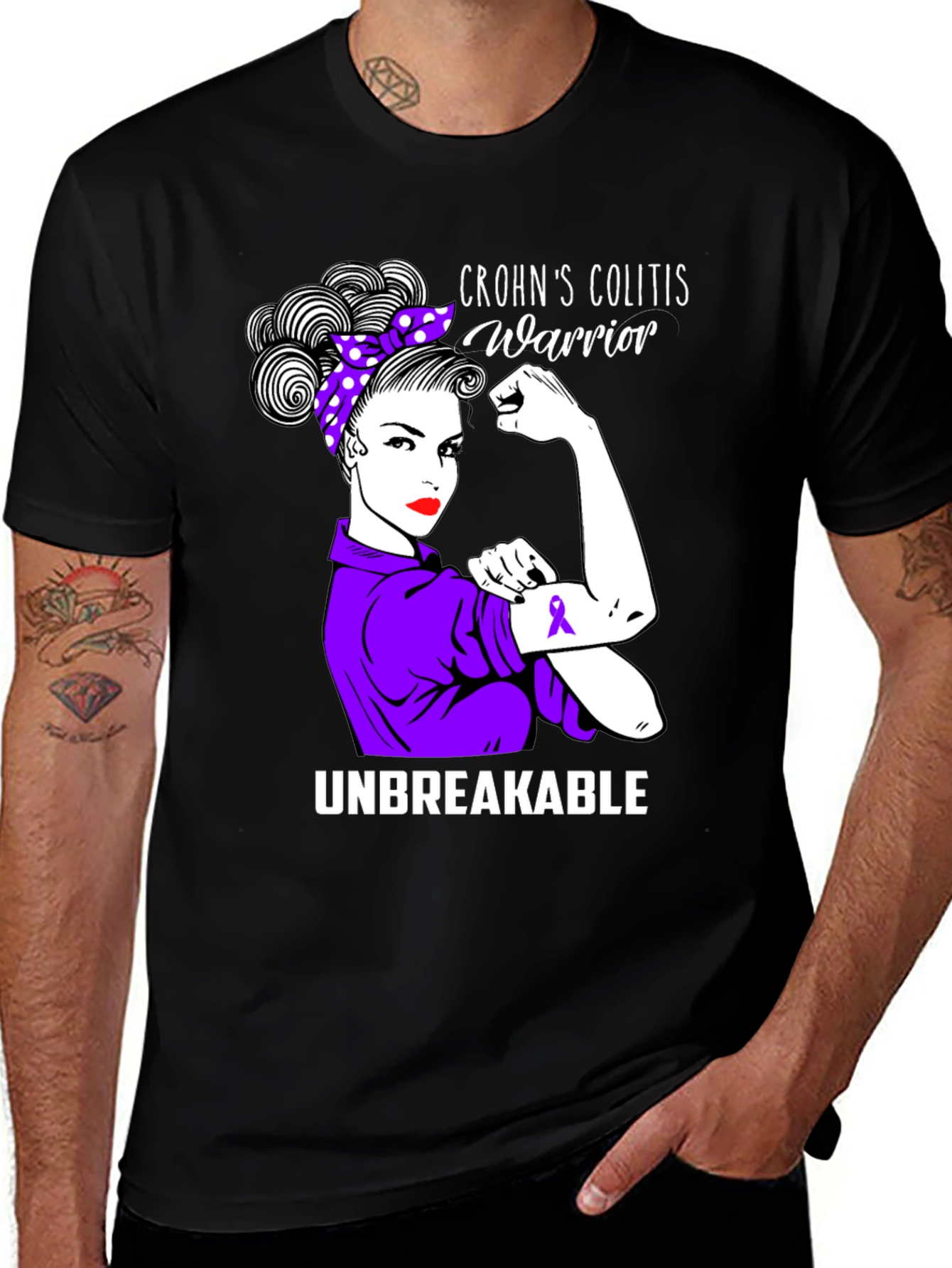 Crohns Colitis Warrior Unbreakable T-Shirt
