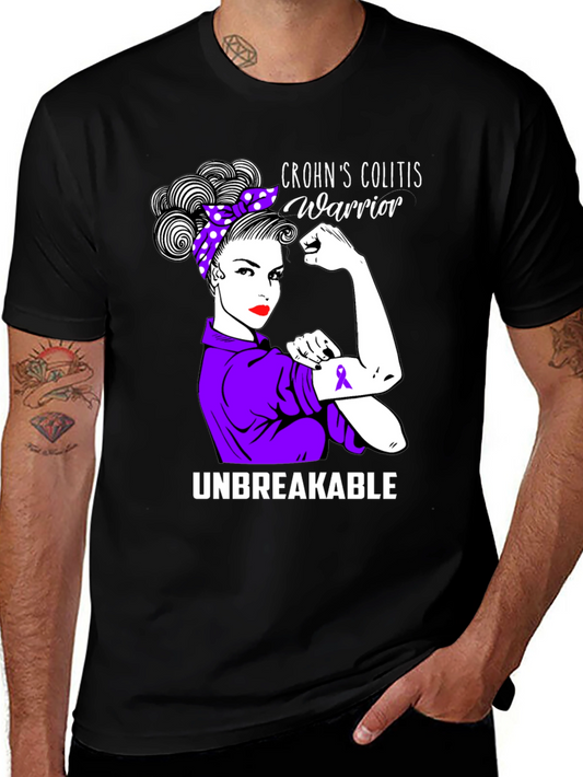 Crohns Colitis Warrior Unbreakable T-Shirt