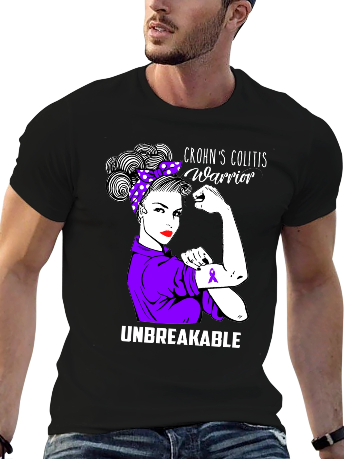 Crohns Colitis Warrior Unbreakable T-Shirt