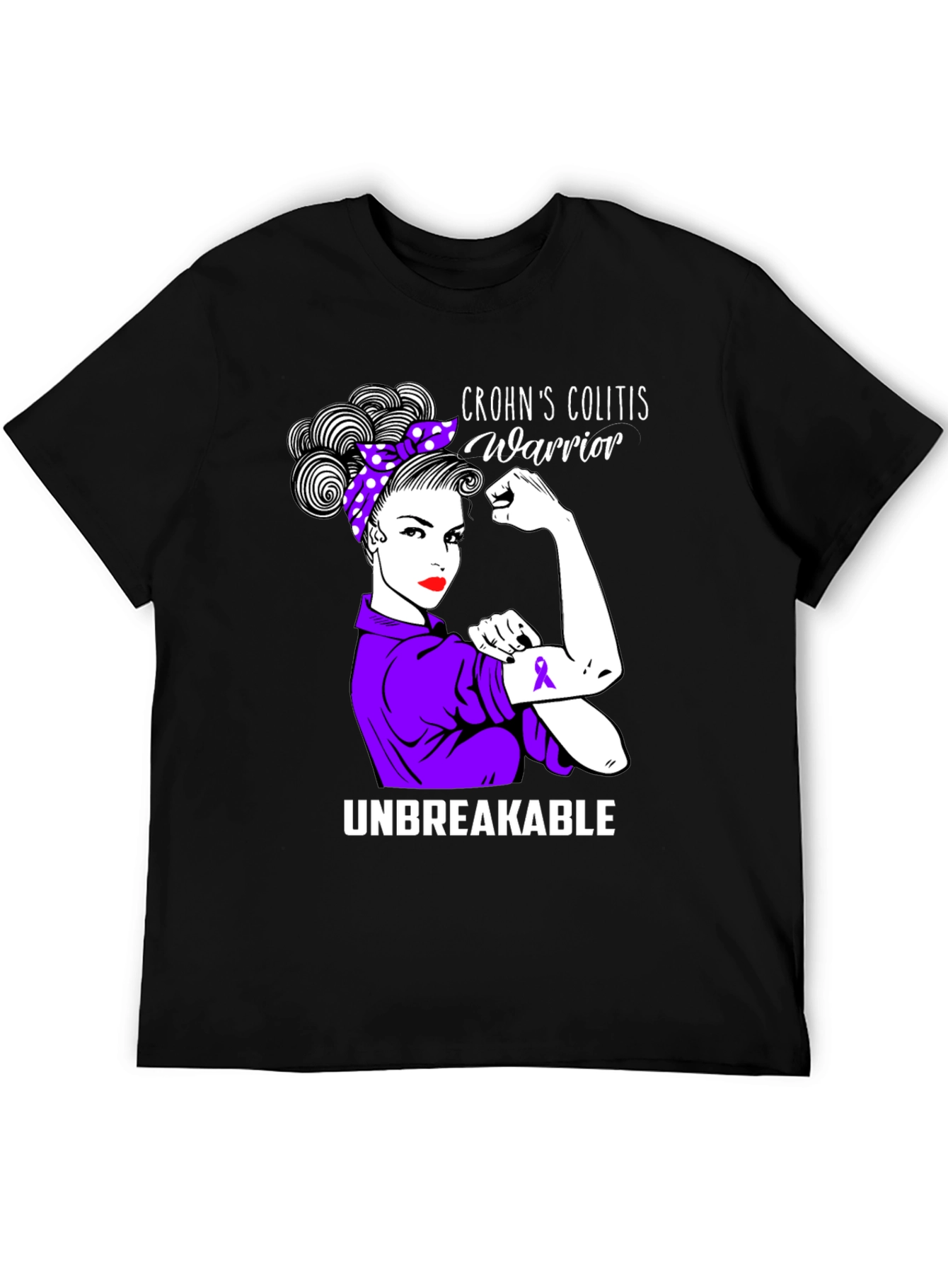 Crohns Colitis Warrior Unbreakable T-Shirt