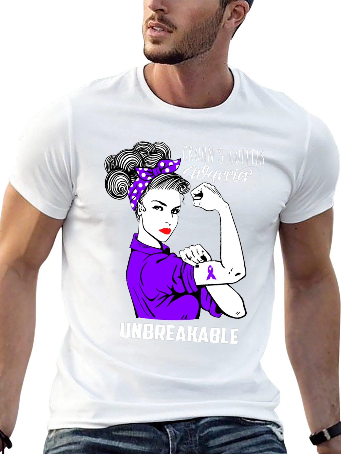 Crohns Colitis Warrior Unbreakable T-Shirt