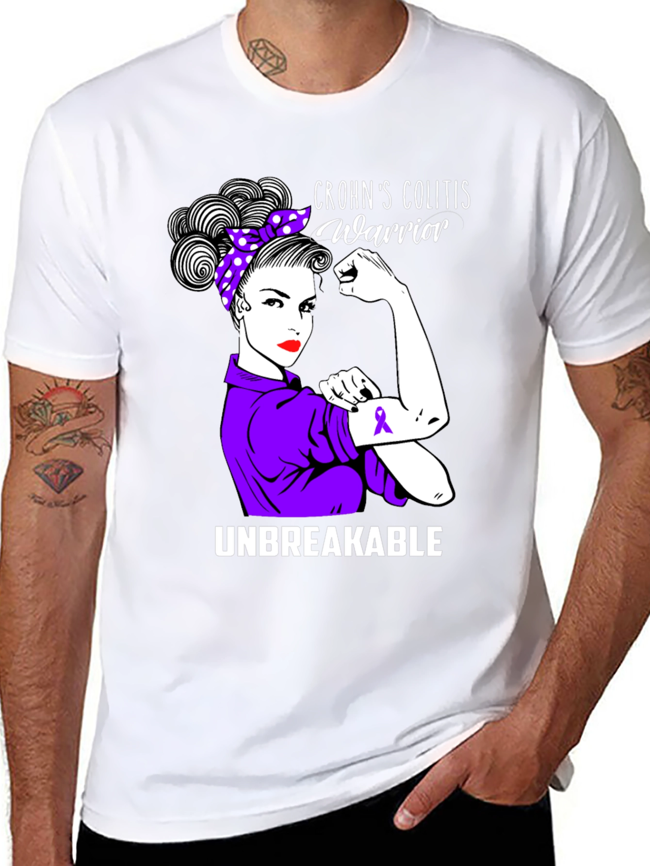 Crohns Colitis Warrior Unbreakable T-Shirt