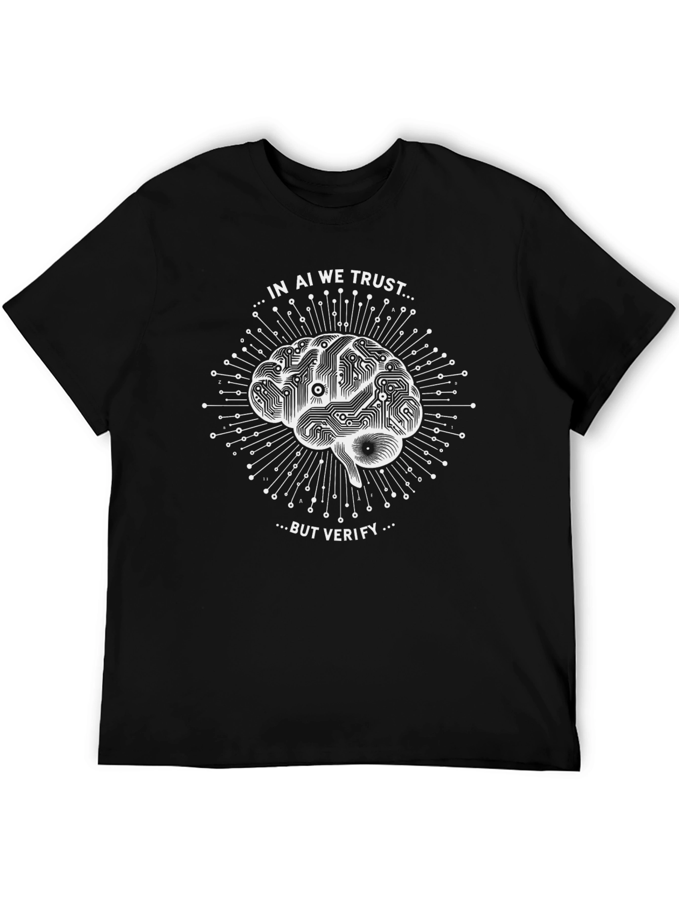 AI Trust T-Shirt - Black Graphic Tee