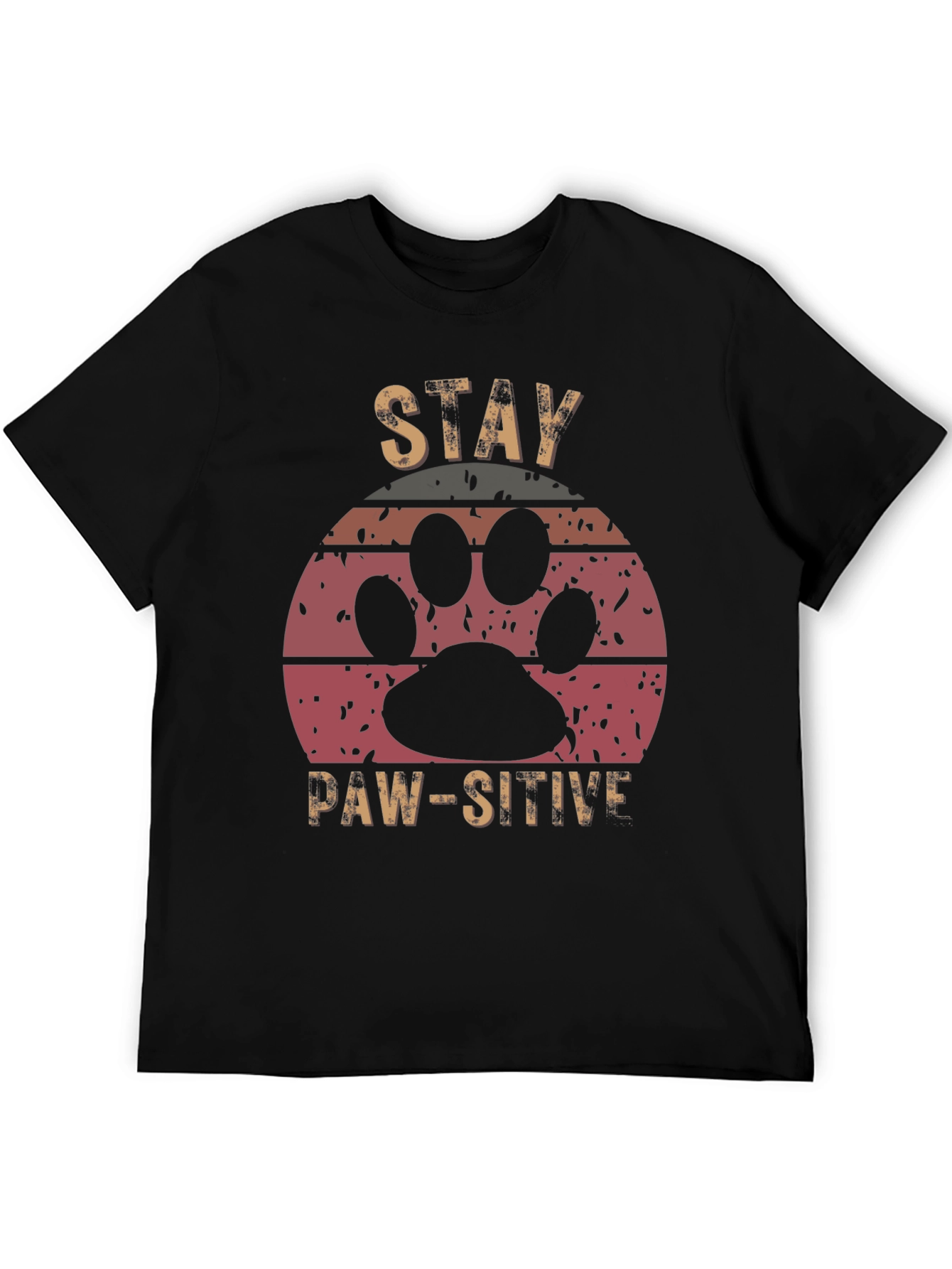 Stay Paw-sitive Graphic Tee - Unisex Comfort Fit