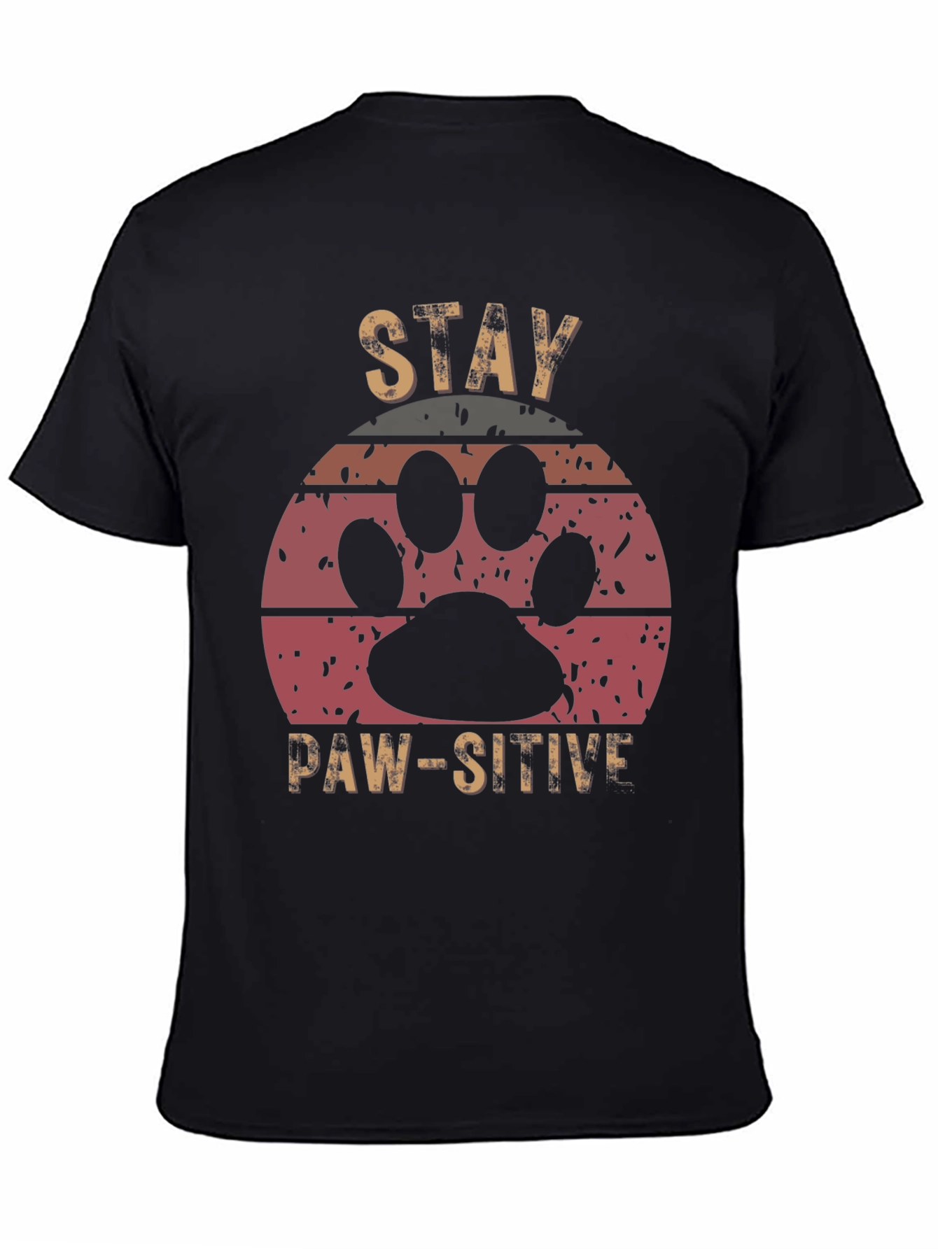 Stay Paw-sitive Graphic Tee - Unisex Comfort Fit