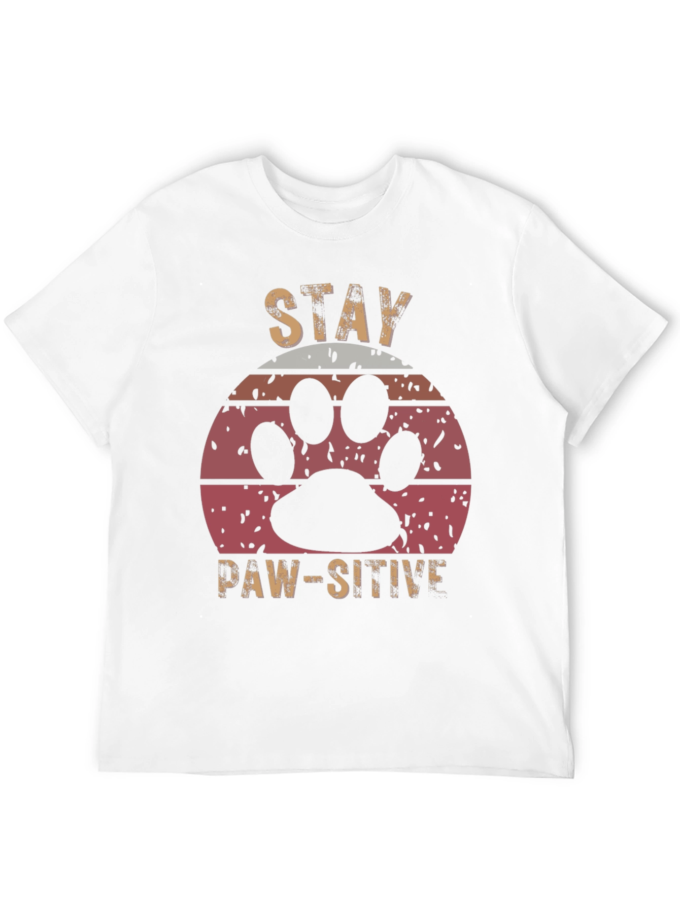 Stay Paw-sitive Graphic Tee - Unisex Comfort Fit