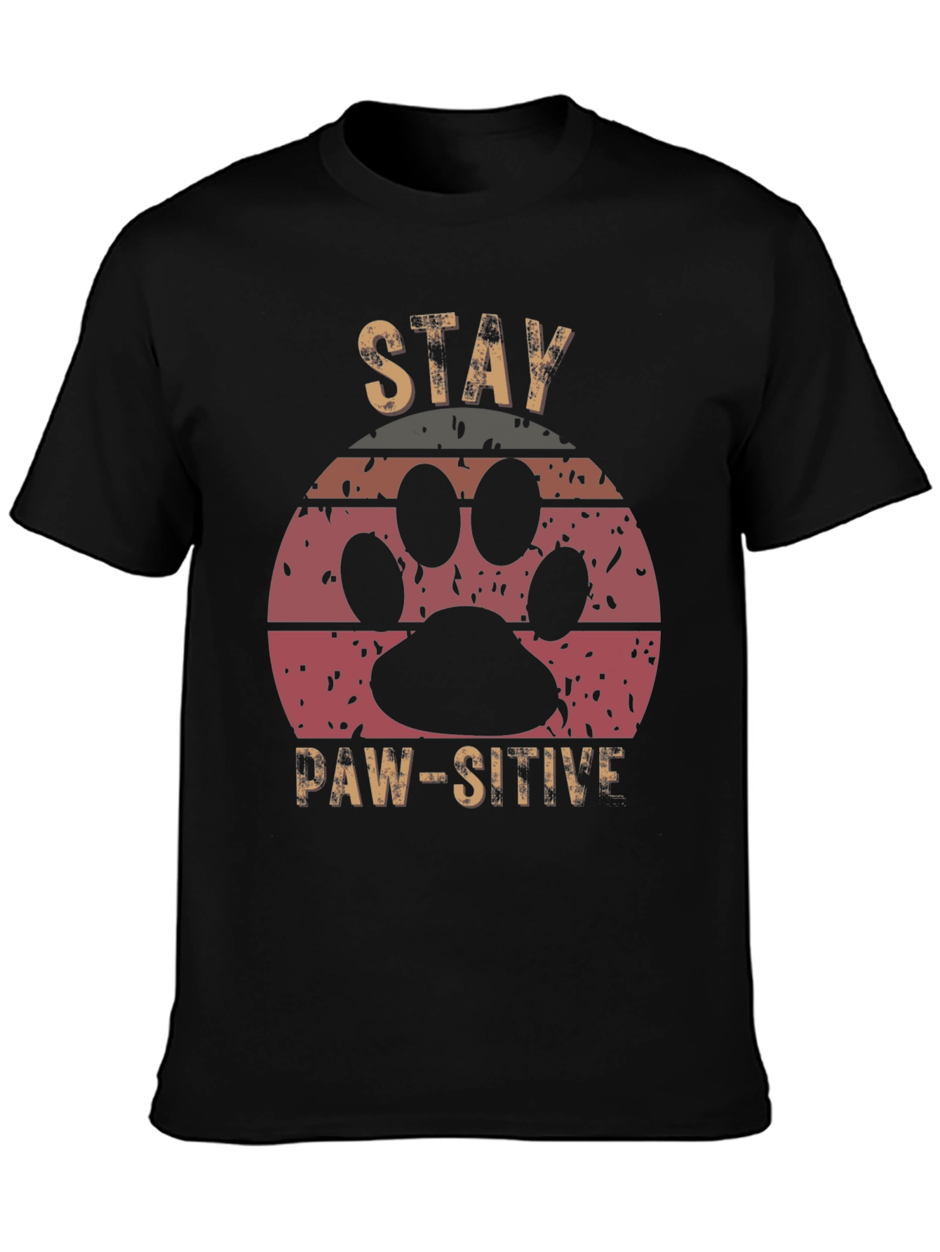 Stay Paw-sitive Graphic Tee - Unisex Comfort Fit
