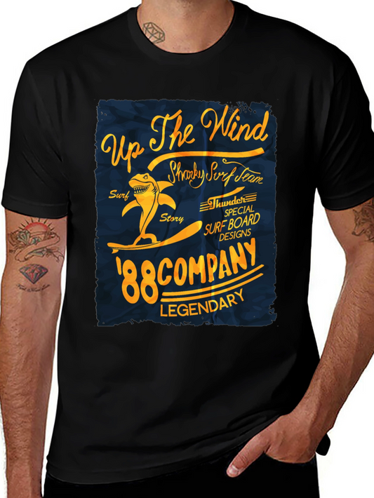 Sharky Surf Team T-Shirt: Up The Wind 88 Company Legendary