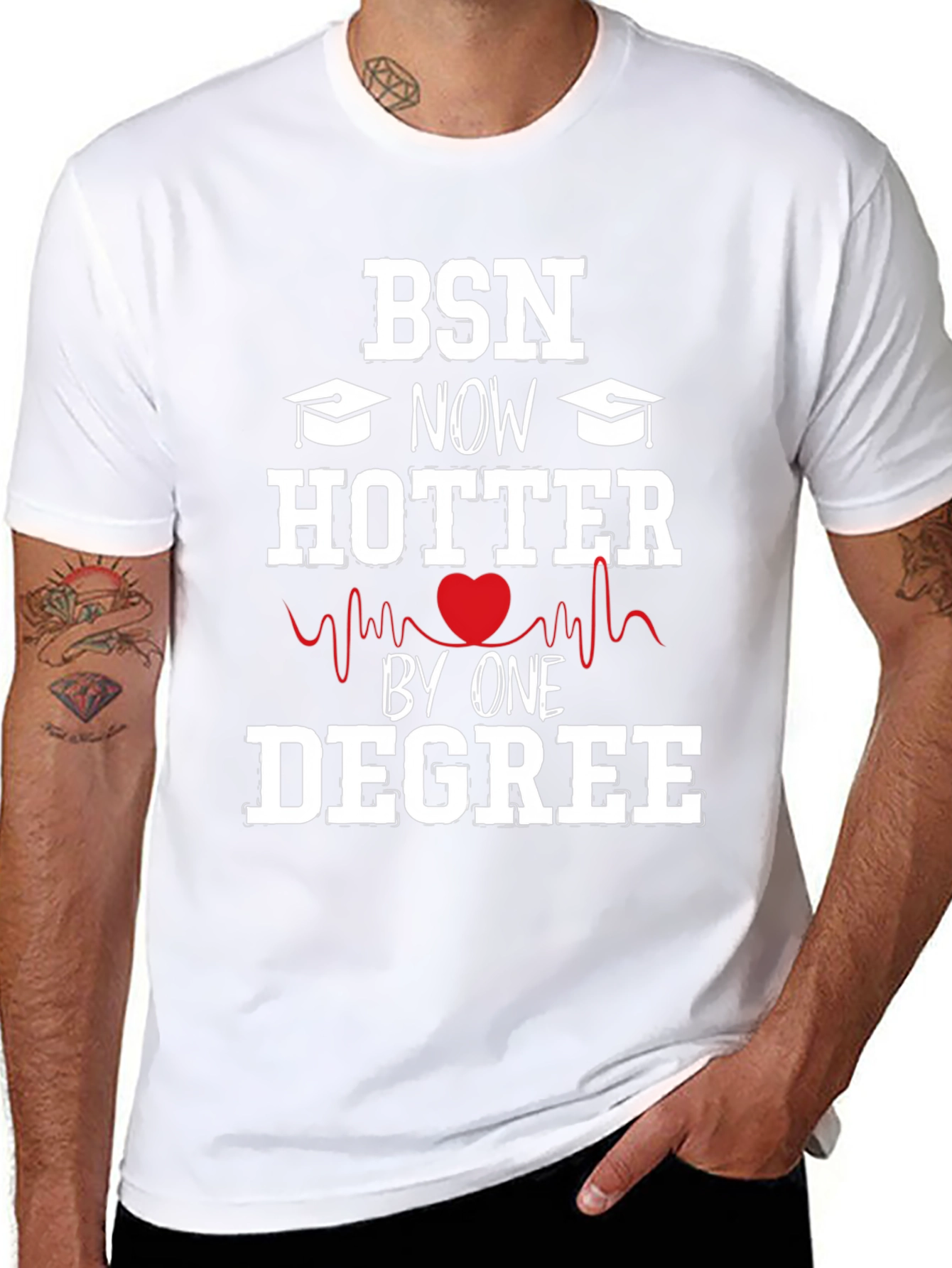 BSN Degree Graduation T-Shirt - Hotter by One Degree!