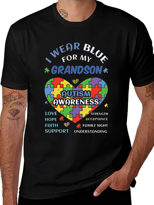 Autism Awareness Grandson T-Shirt