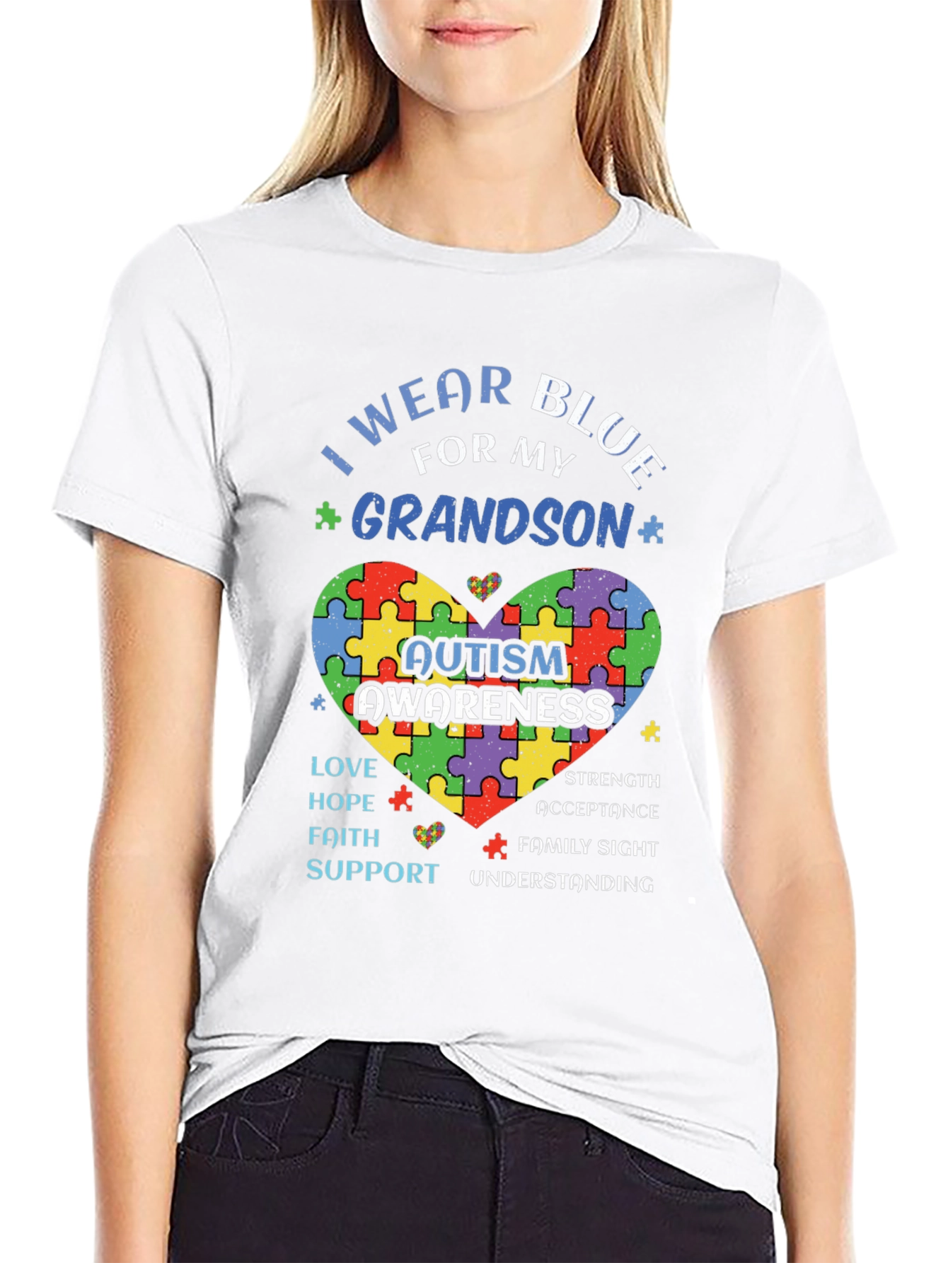 Autism Awareness Grandson T-Shirt
