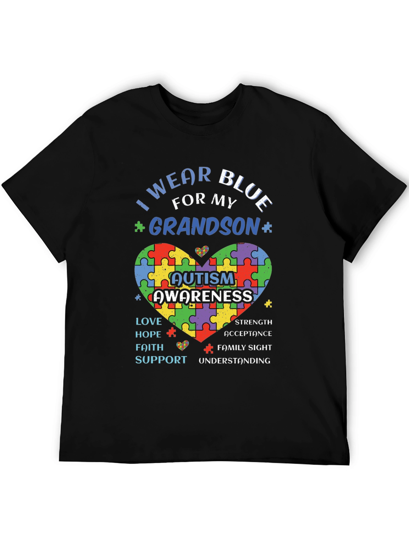 Autism Awareness Grandson T-Shirt