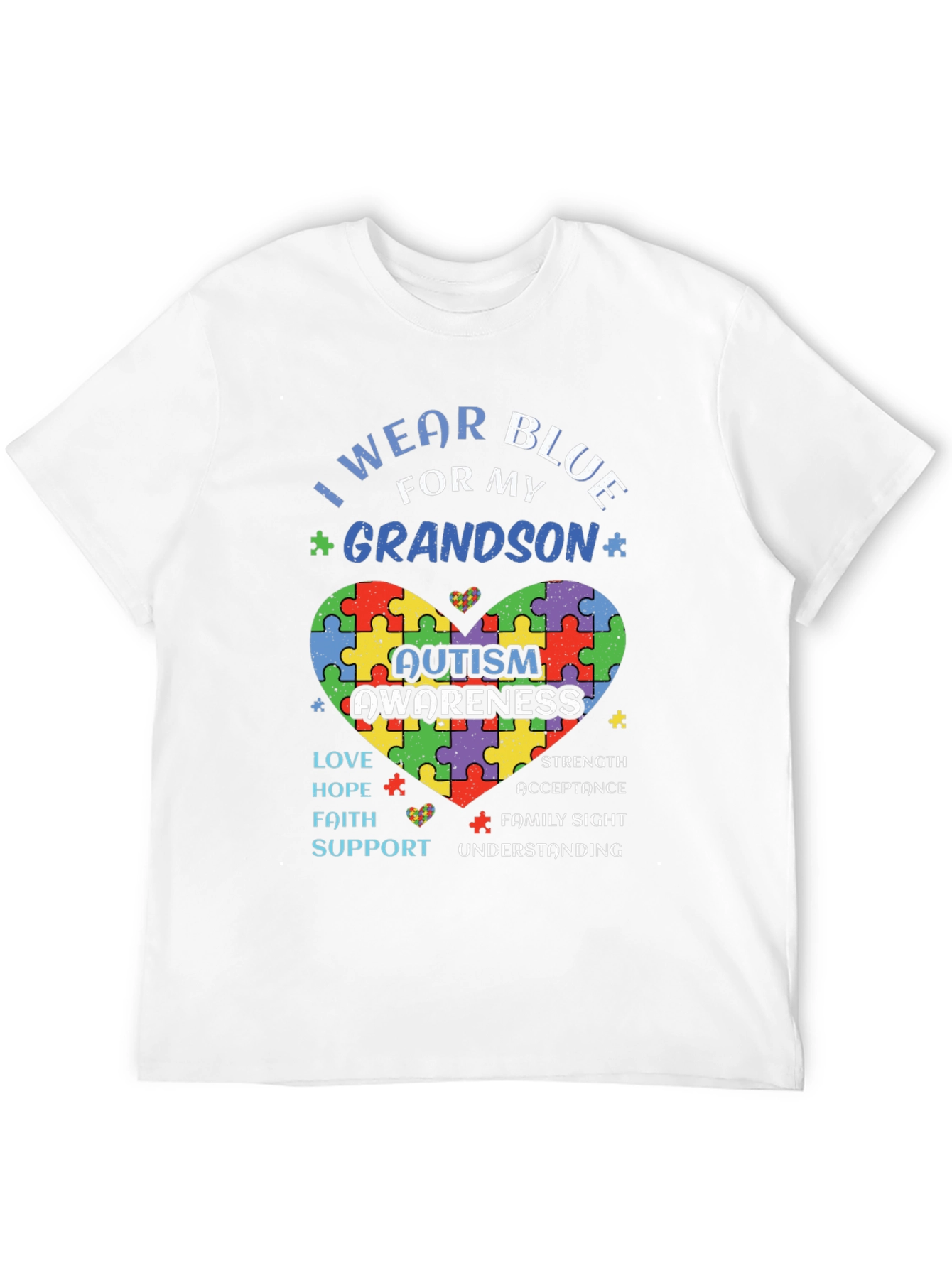 Autism Awareness Grandson T-Shirt