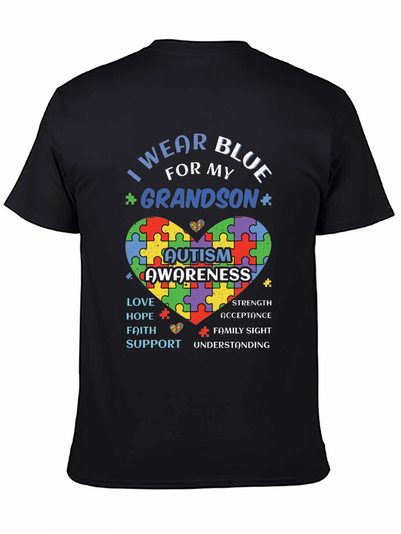 Autism Awareness Grandson T-Shirt