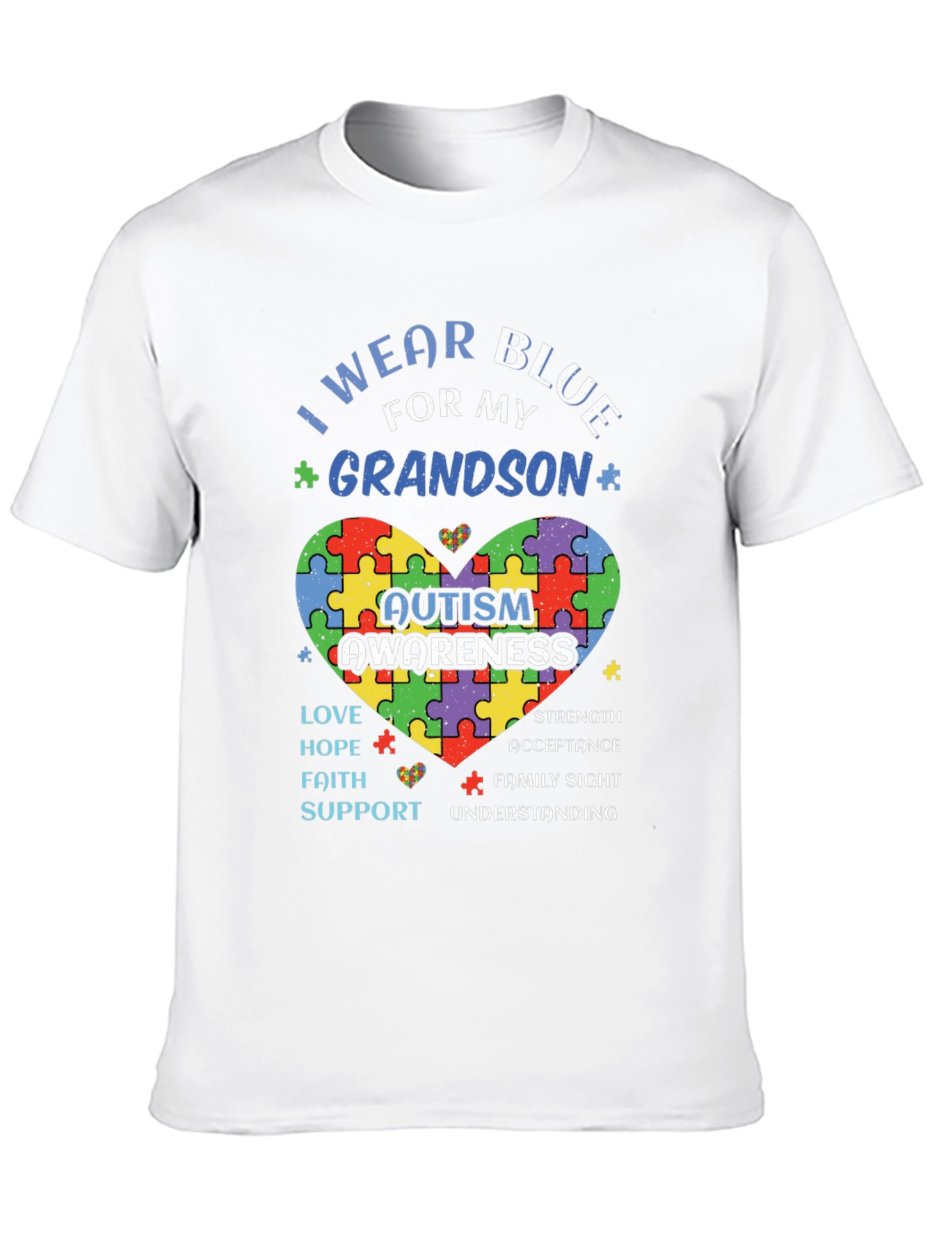Autism Awareness Grandson T-Shirt