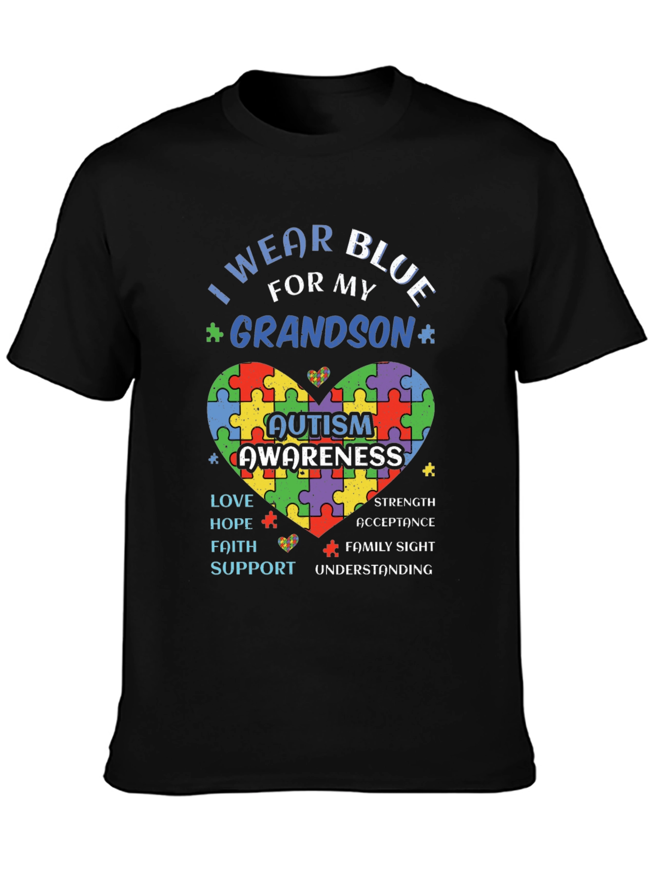 Autism Awareness Grandson T-Shirt