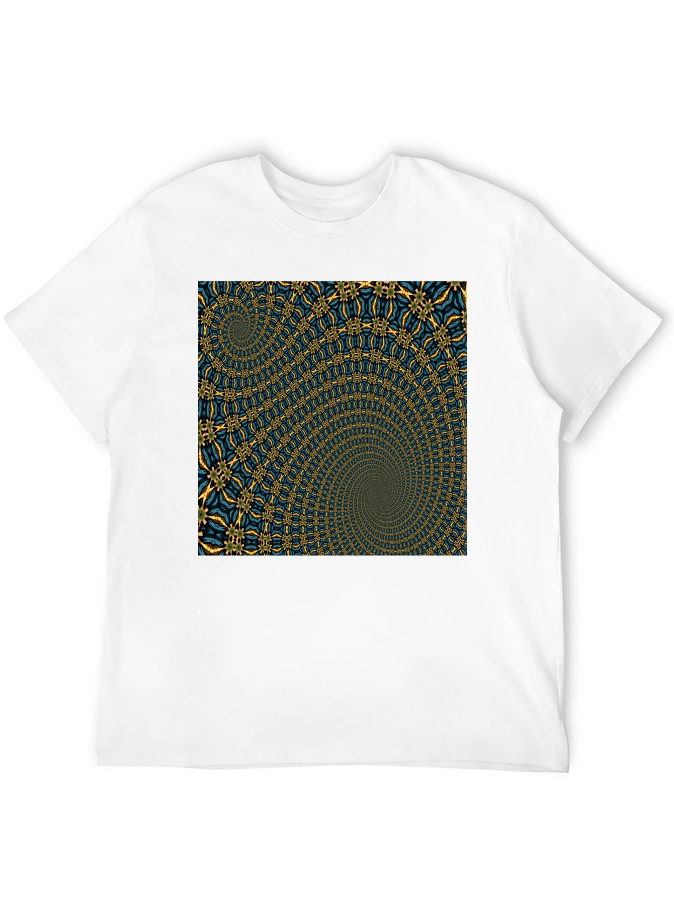 Hypnotic Spiral Graphic Black T-Shirt