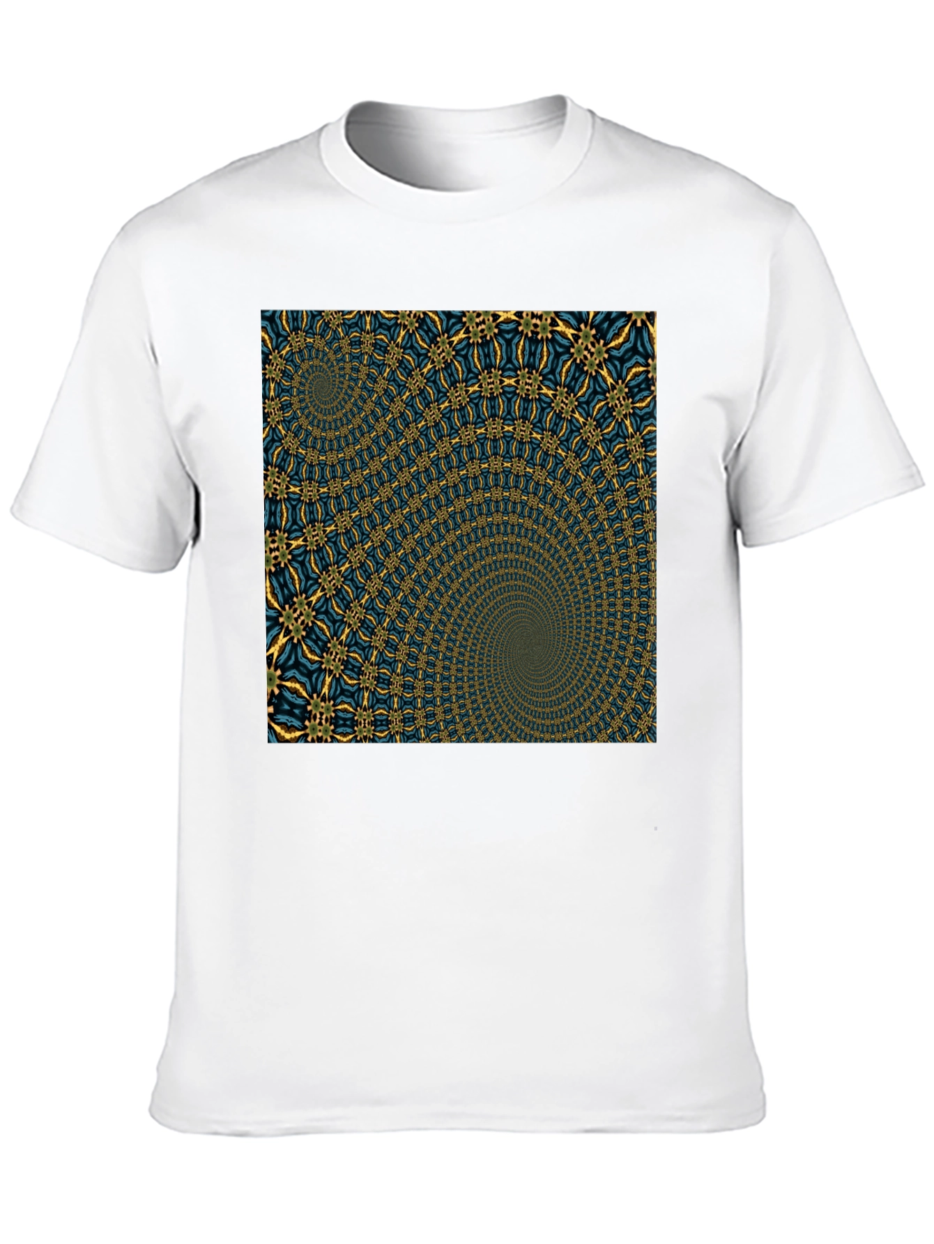 Hypnotic Spiral Graphic Black T-Shirt