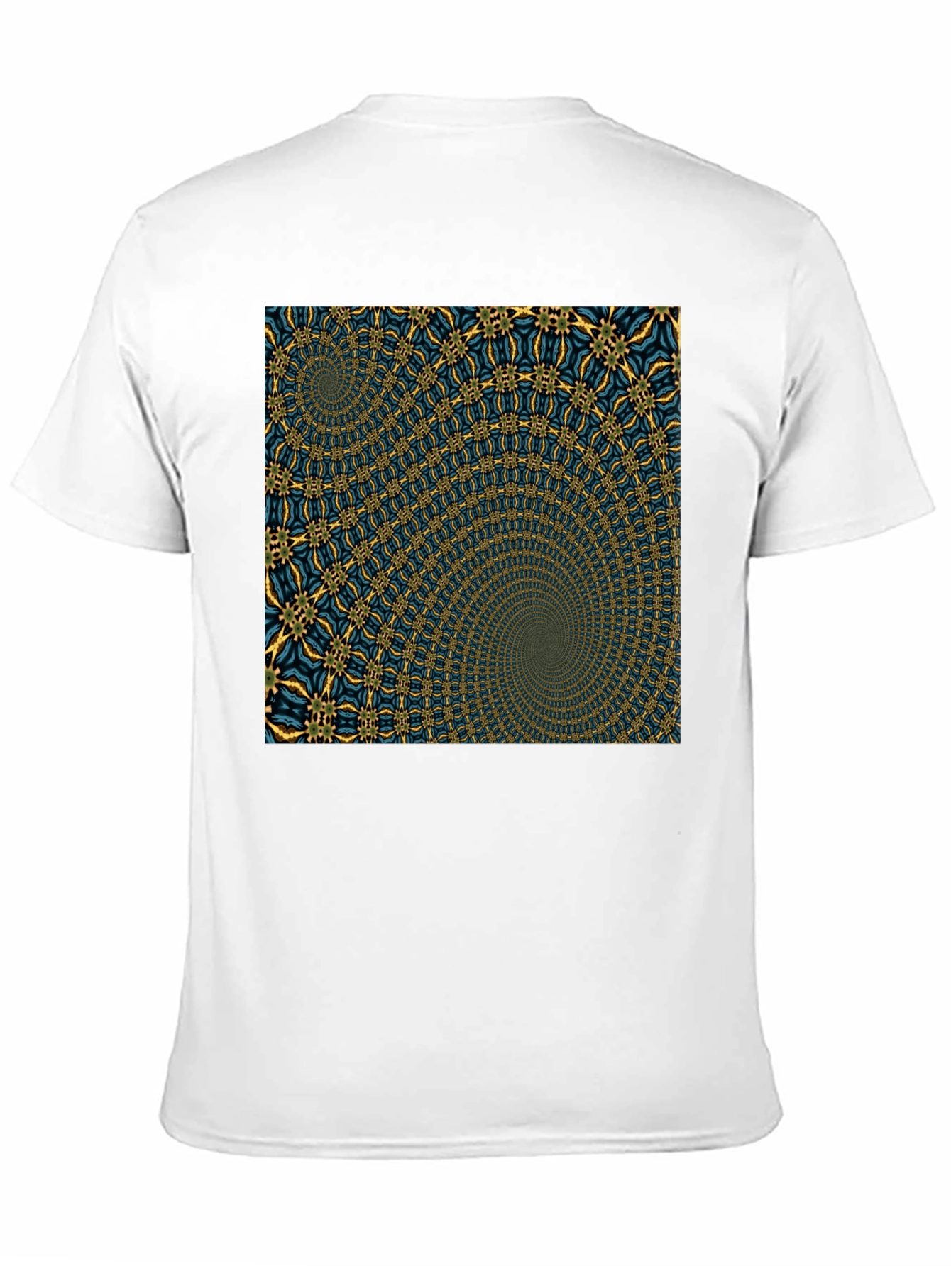 Hypnotic Spiral Graphic Black T-Shirt