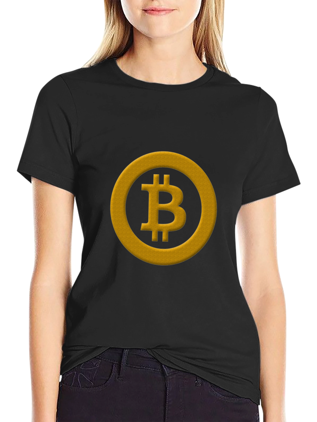 Bitcoin Logo Graphic Tee - Cryptocurrency Fan T-Shirt