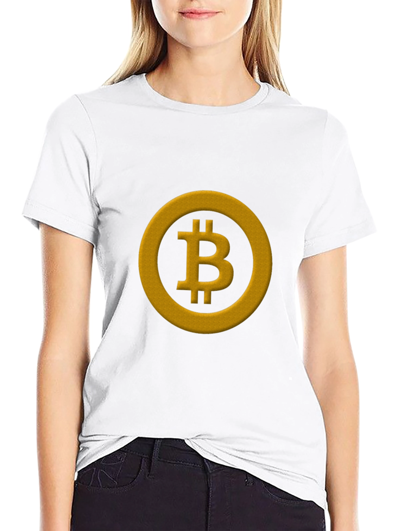 Bitcoin Logo Graphic Tee - Cryptocurrency Fan T-Shirt