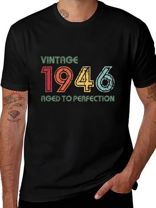 Vintage 1946 Aged to Perfection Graphic T-Shirt