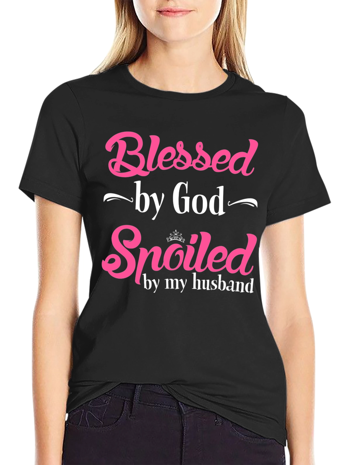 Blessed by God Spoiled by My Husband T-Shirt