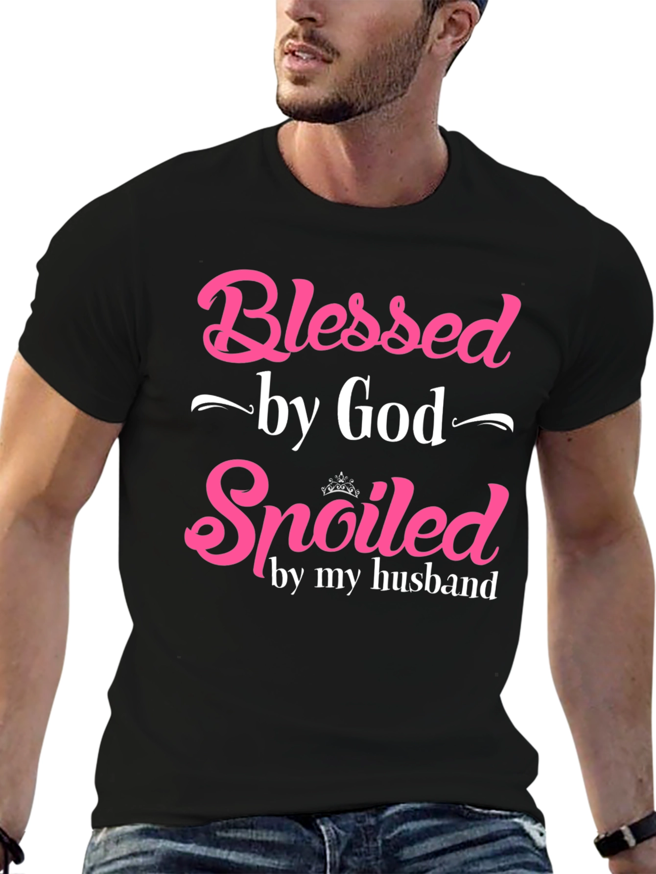 Blessed by God Spoiled by My Husband T-Shirt
