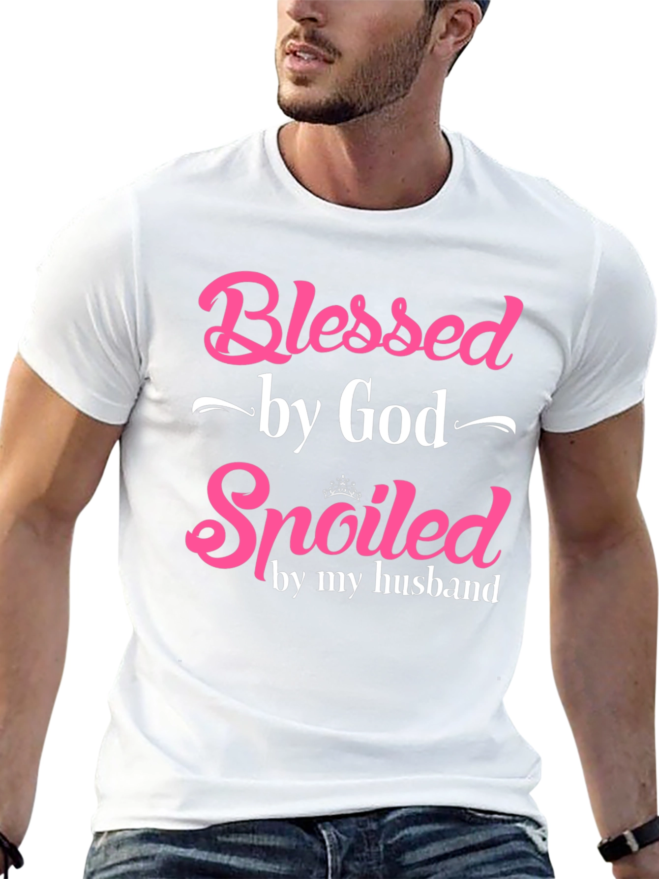 Blessed by God Spoiled by My Husband T-Shirt