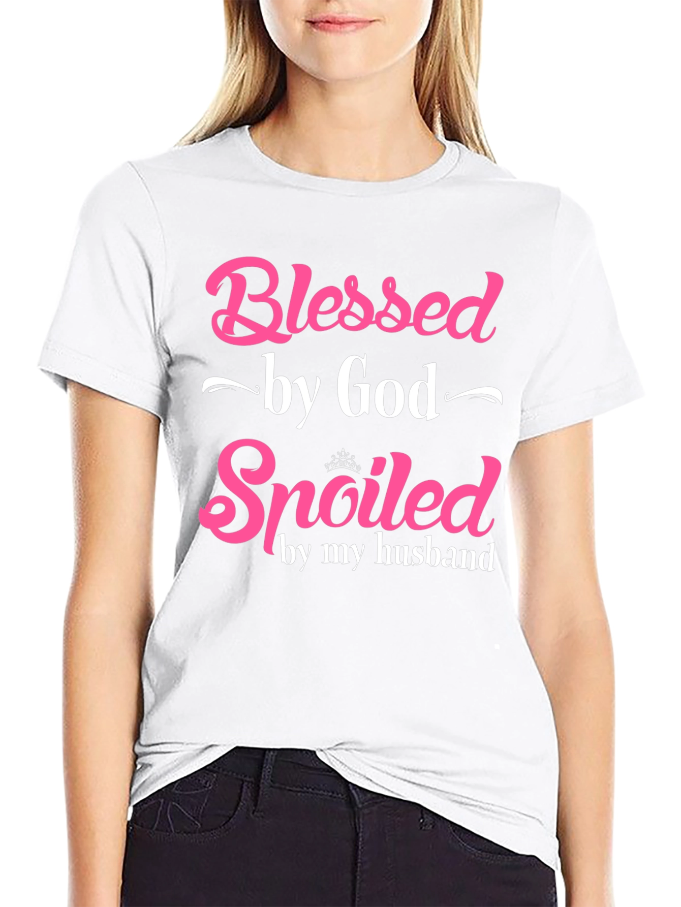 Blessed by God Spoiled by My Husband T-Shirt