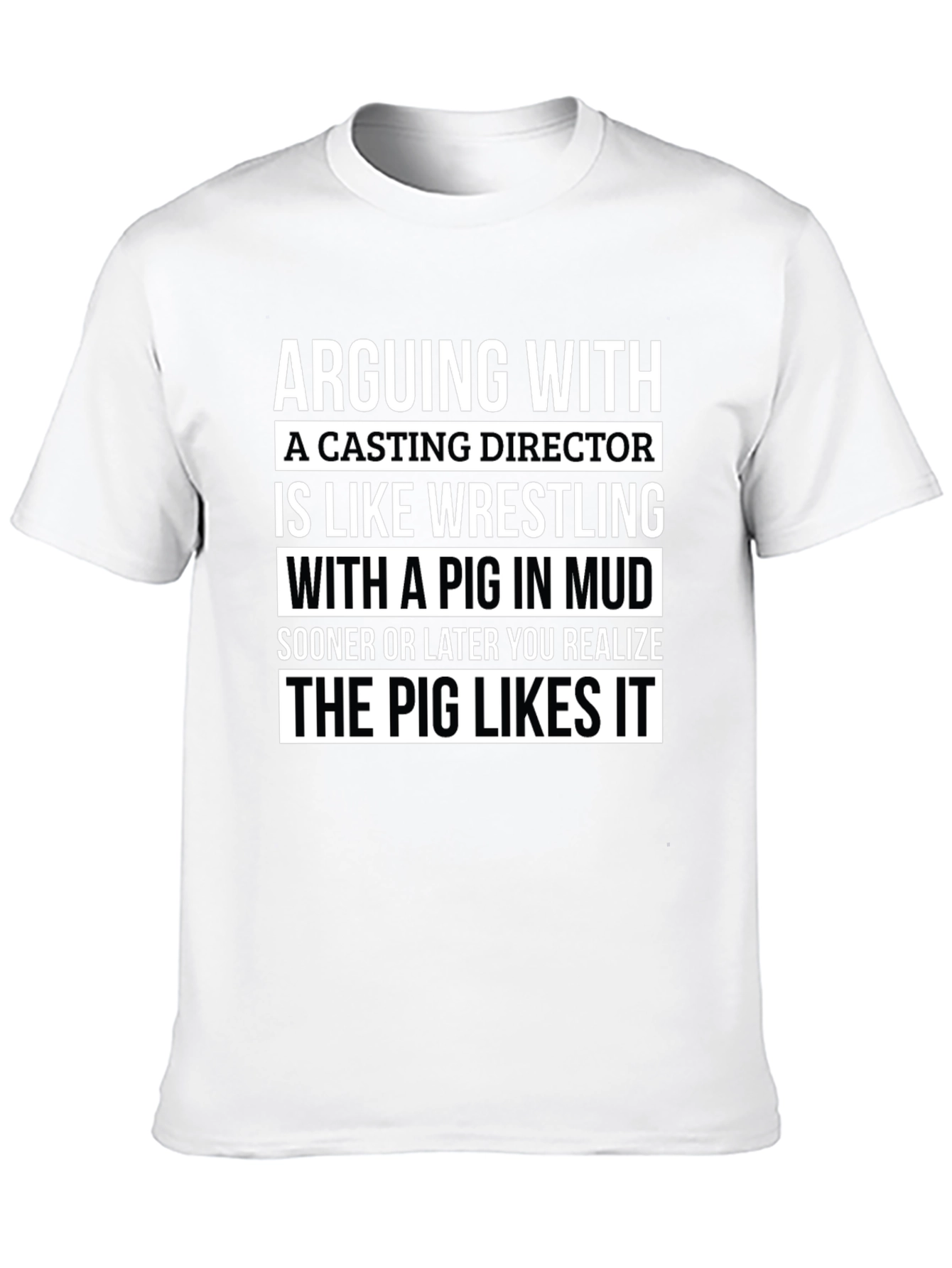Casting Director Pig Wrestling Graphic Tee