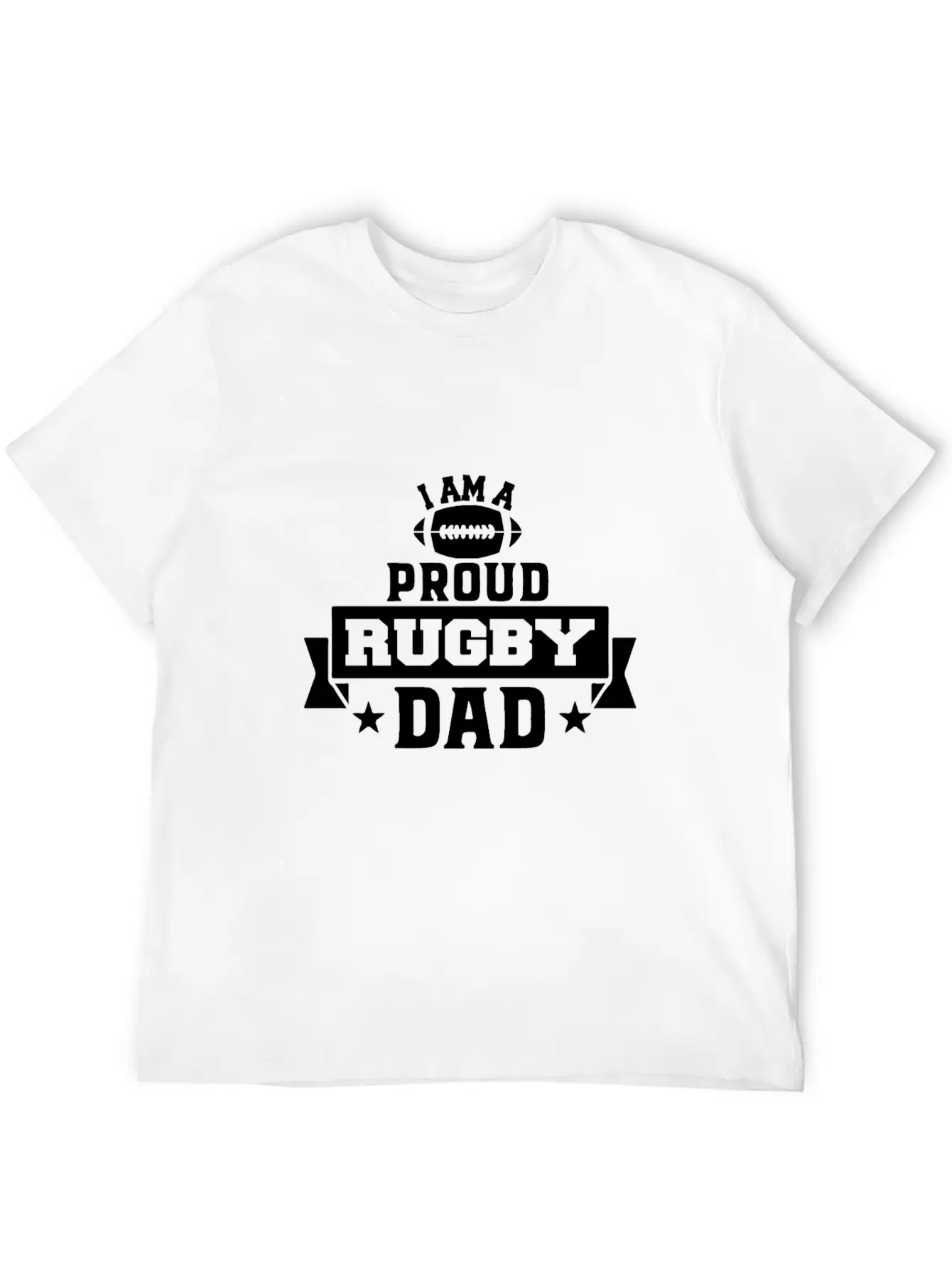 Iam Proud Rugby Dad Unisex Casual T-Shirt – Clean Design For Daily Comfort