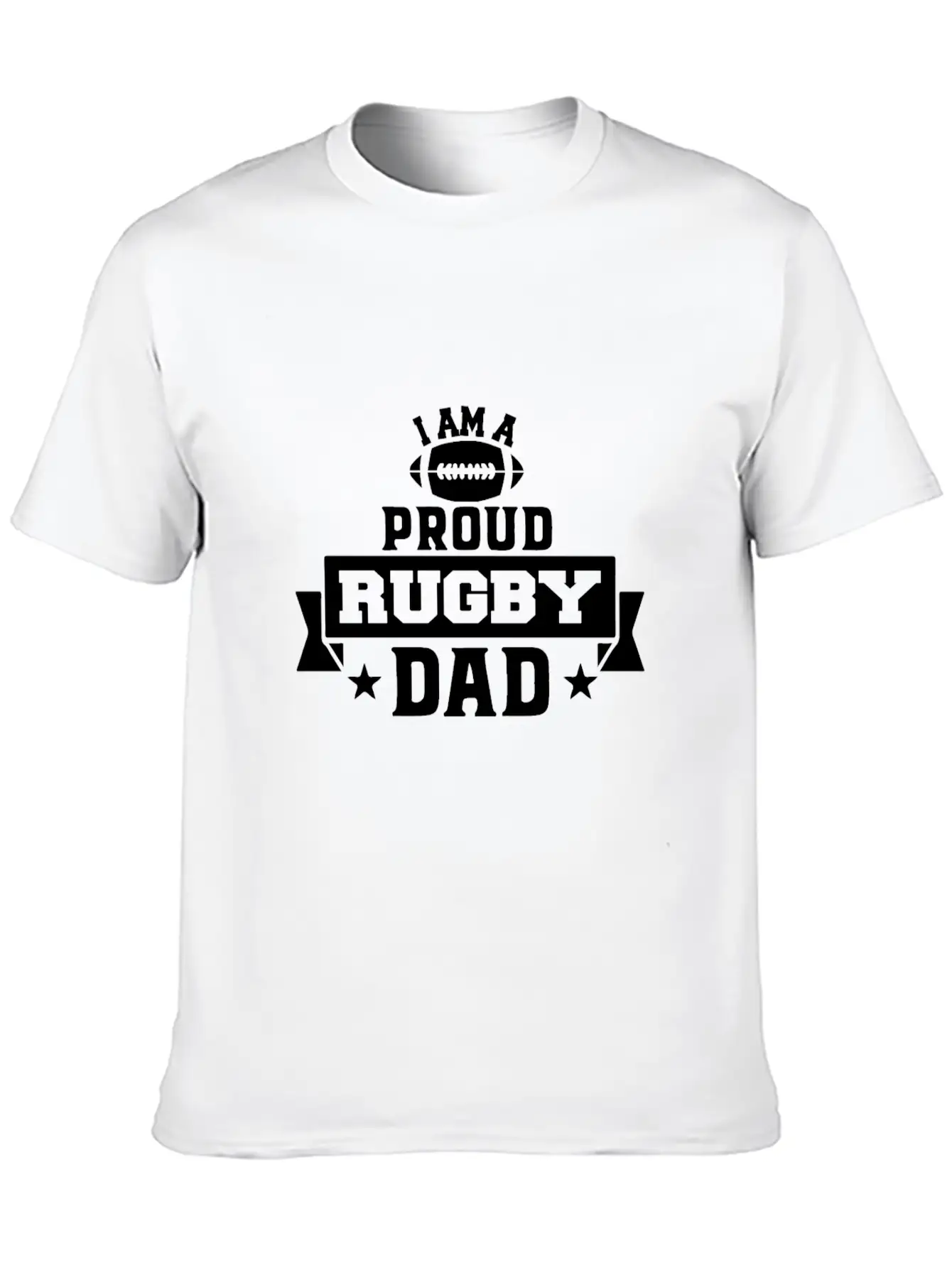 Iam Proud Rugby Dad Unisex Casual T-Shirt – Clean Design For Daily Comfort