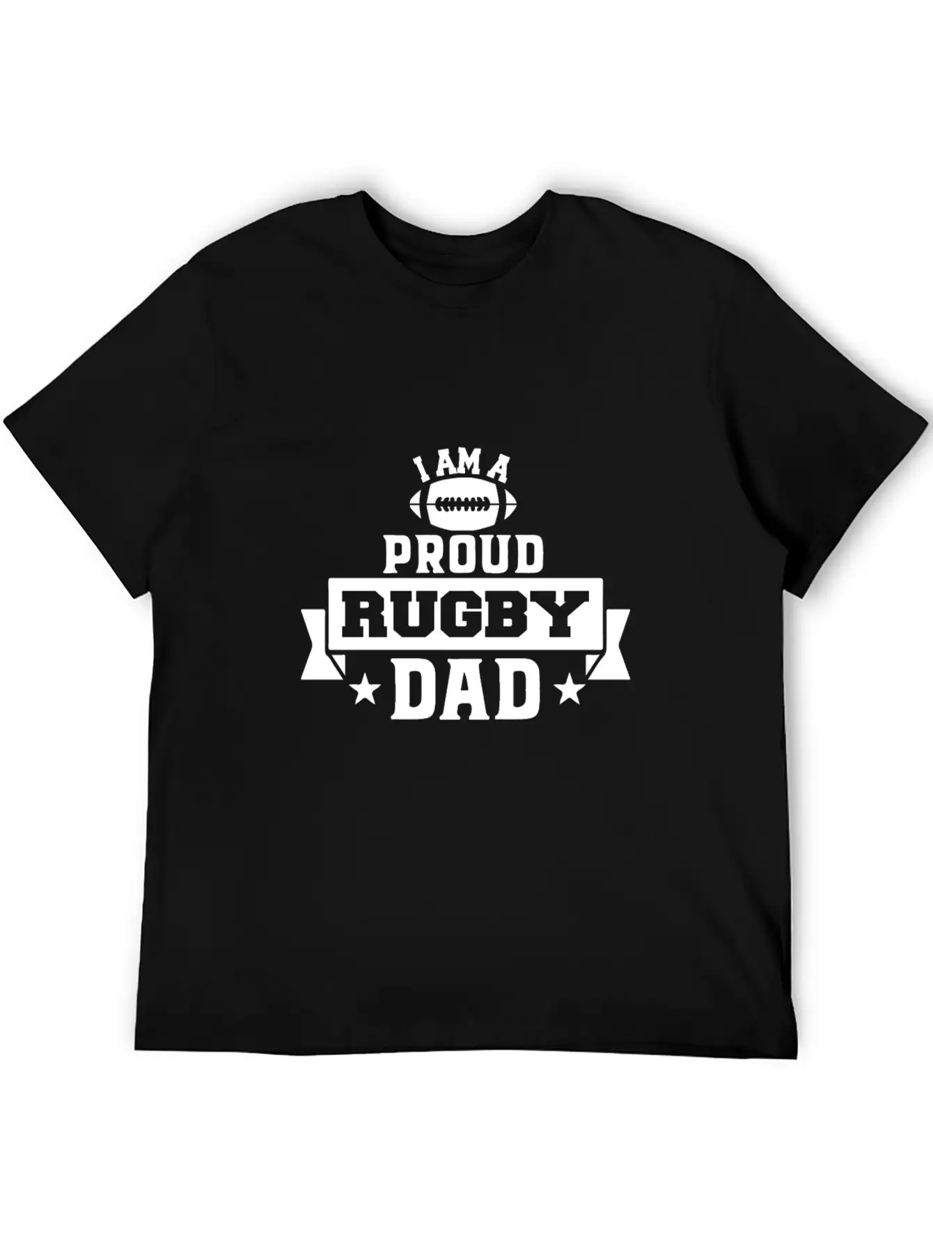 Iam Proud Rugby Dad Unisex Casual T-Shirt – Clean Design For Daily Comfort