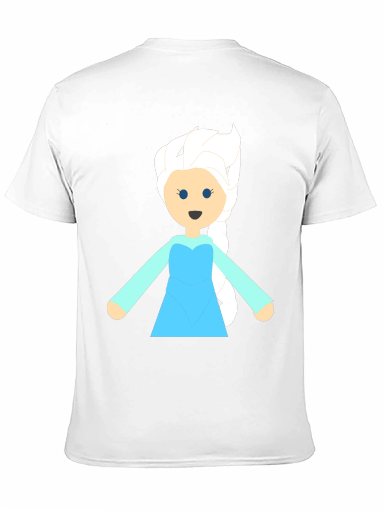 Frozen Cartoon Character Graphic Tee - Black