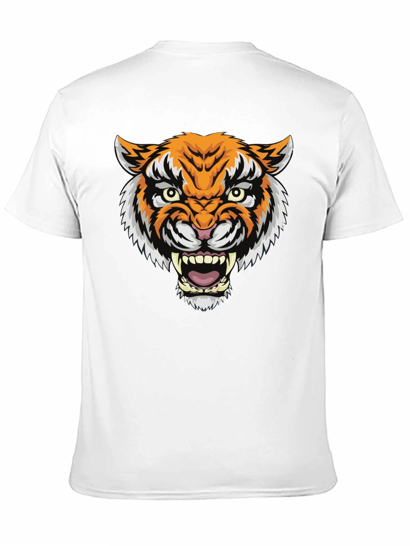 Mens Black Tiger Graphic T-Shirt