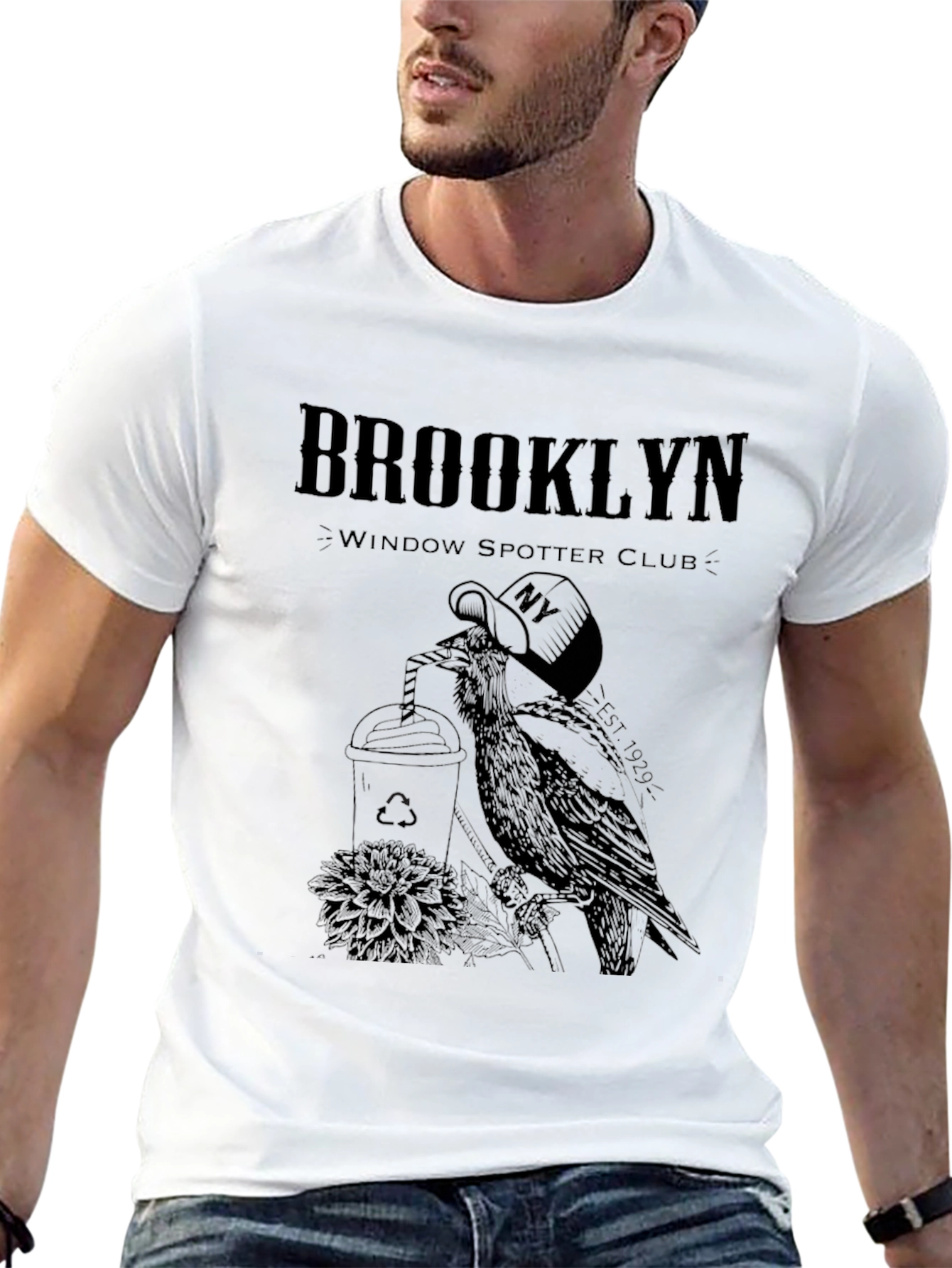 Brooklyn Window Spotter Club Graphic T-Shirt