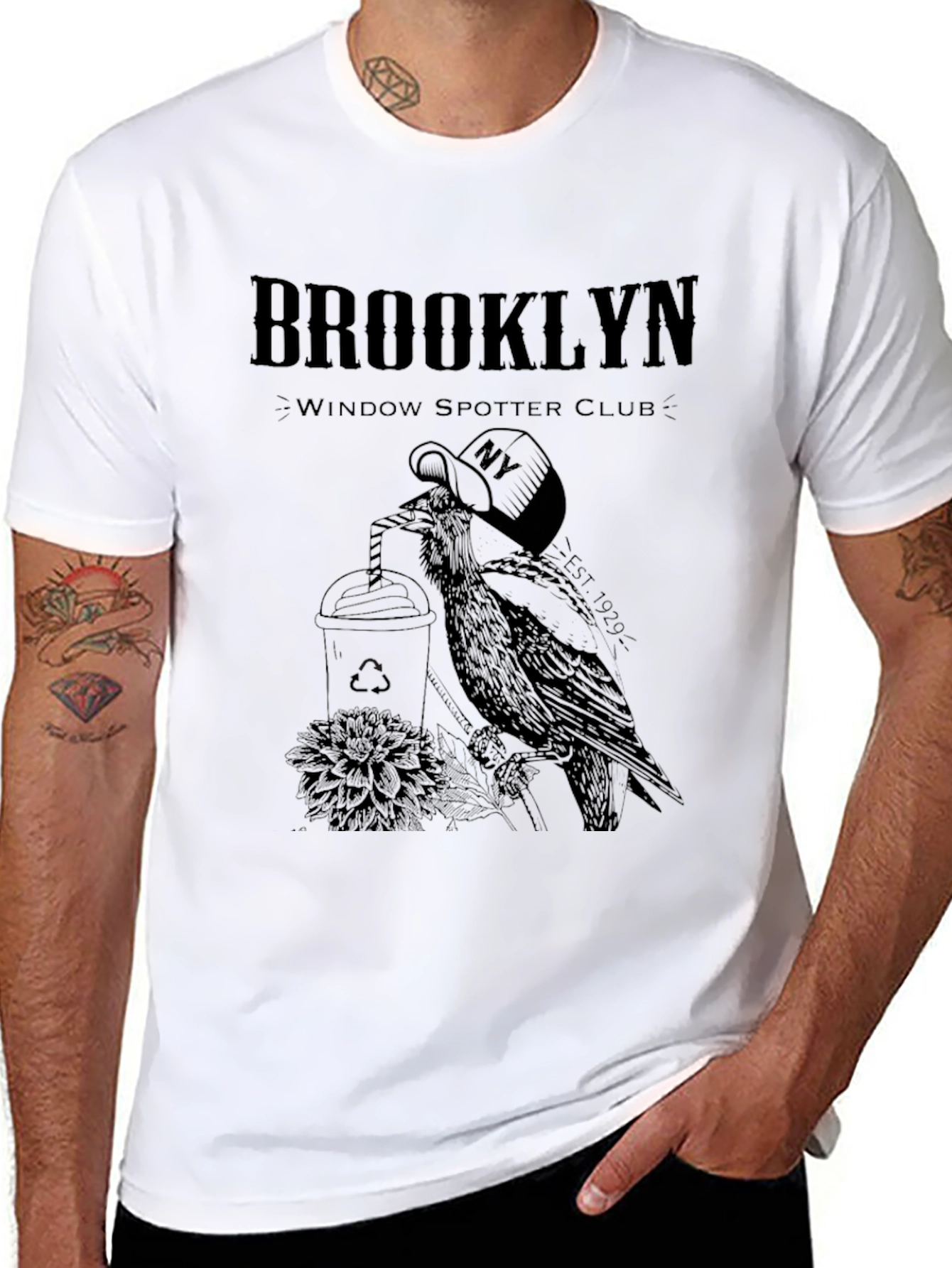Brooklyn Window Spotter Club Graphic T-Shirt