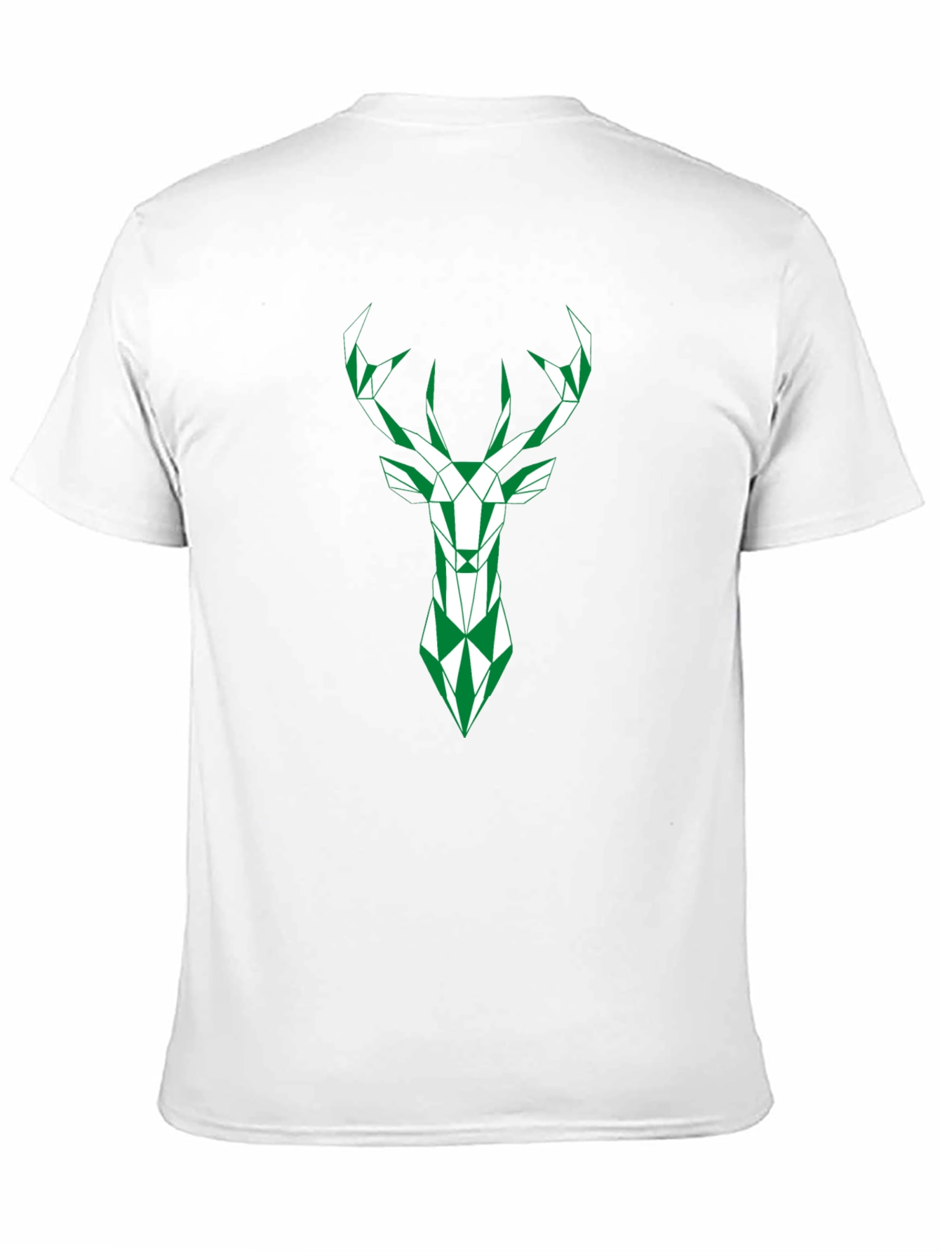 Geometric Deer Graphic Tee - Modern Style